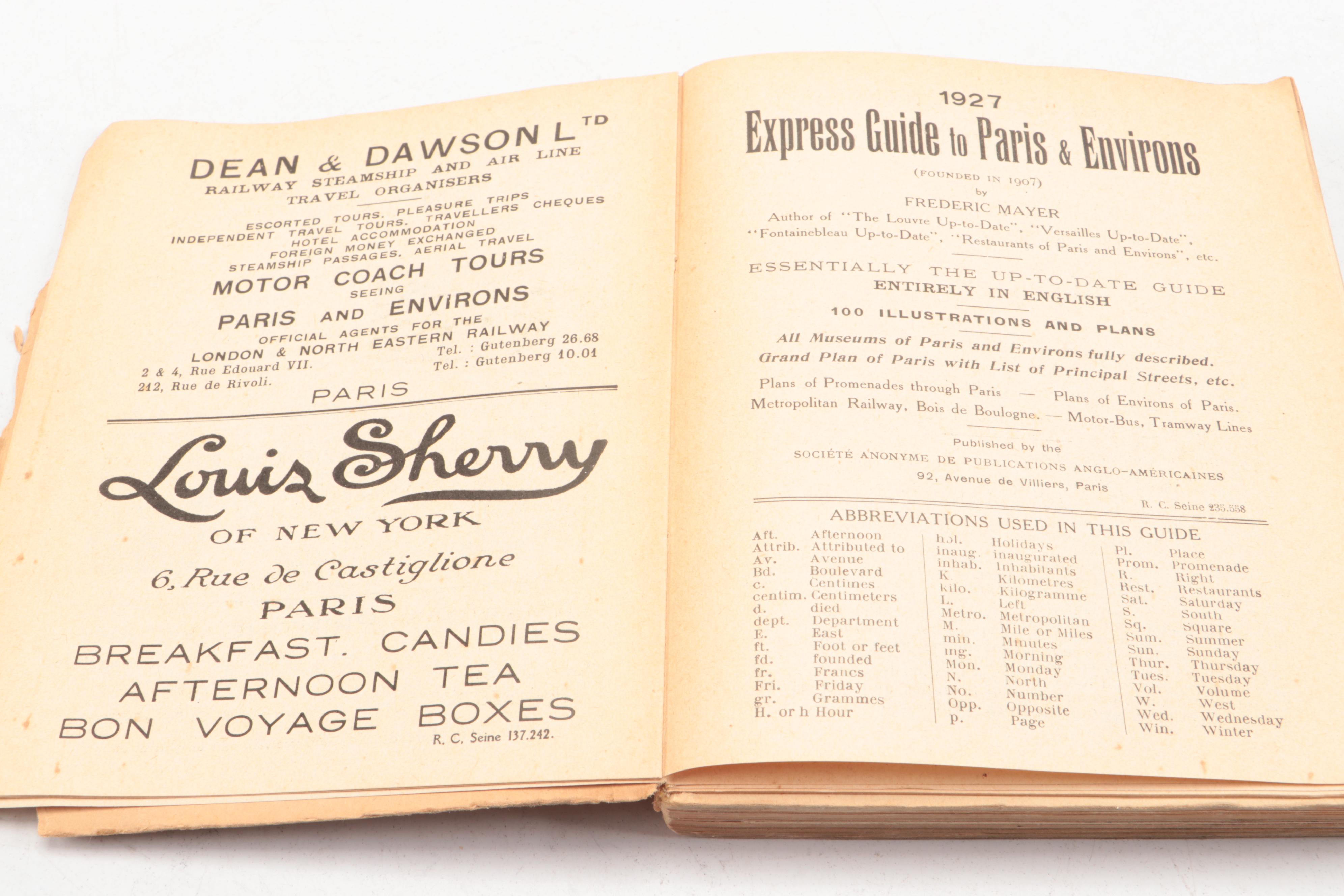 "A Guide to the Louvre" and Other Antique French Travel Guide Books