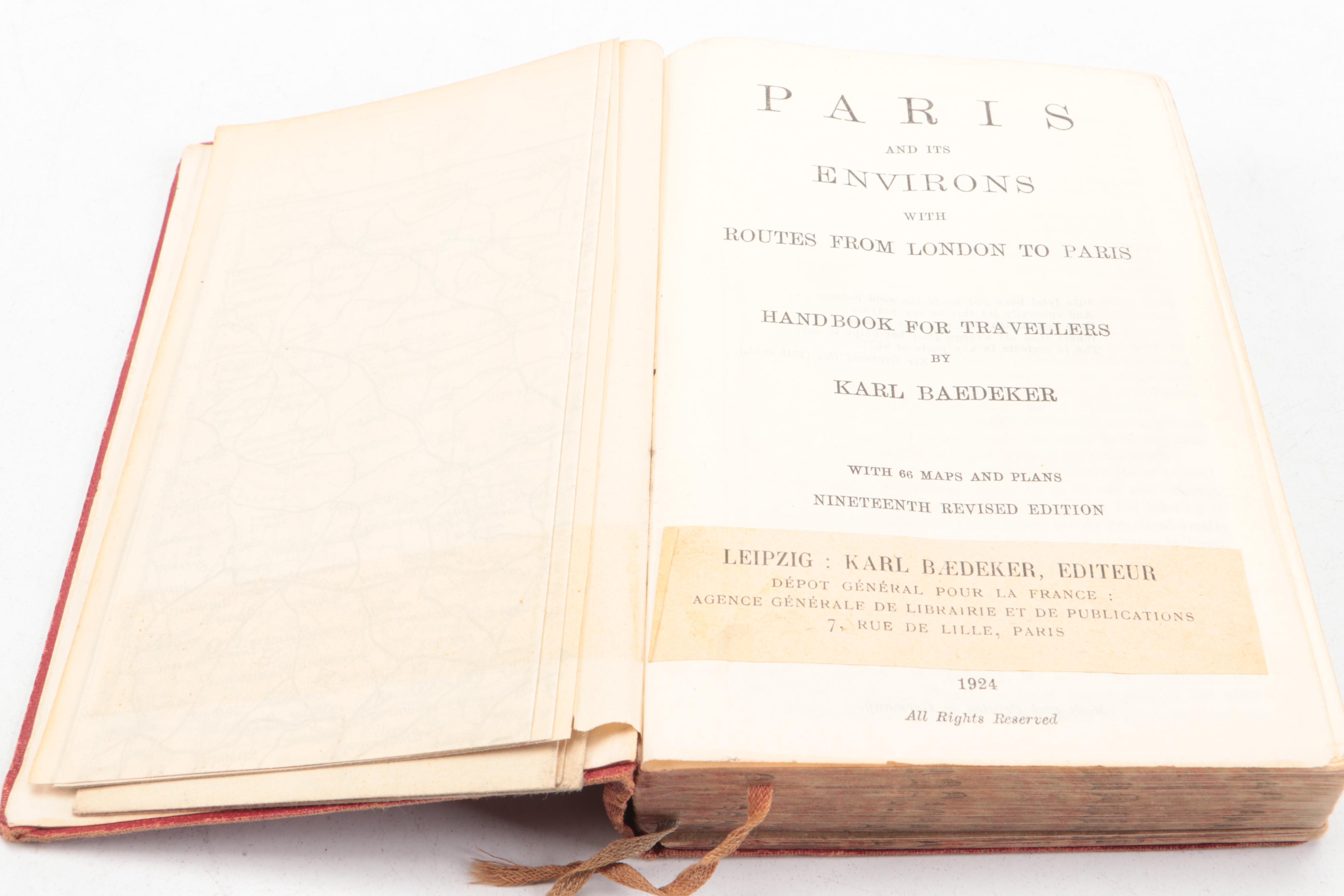 "A Guide to the Louvre" and Other Antique French Travel Guide Books