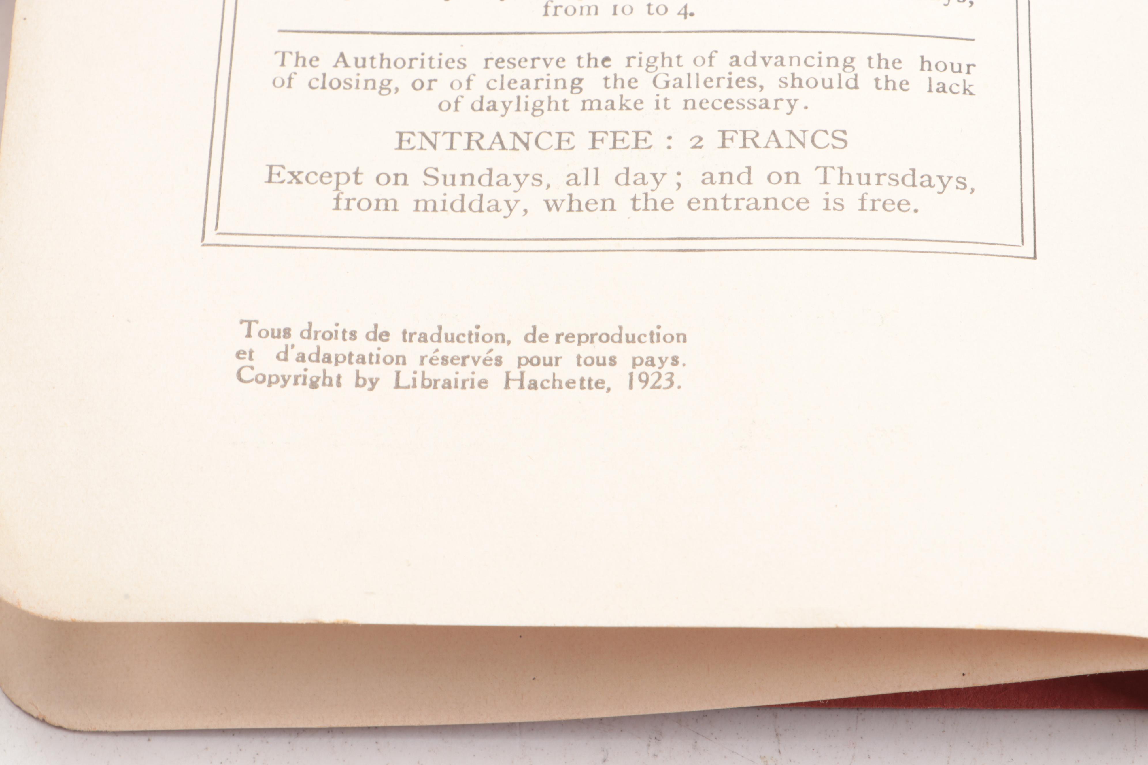 "A Guide to the Louvre" and Other Antique French Travel Guide Books