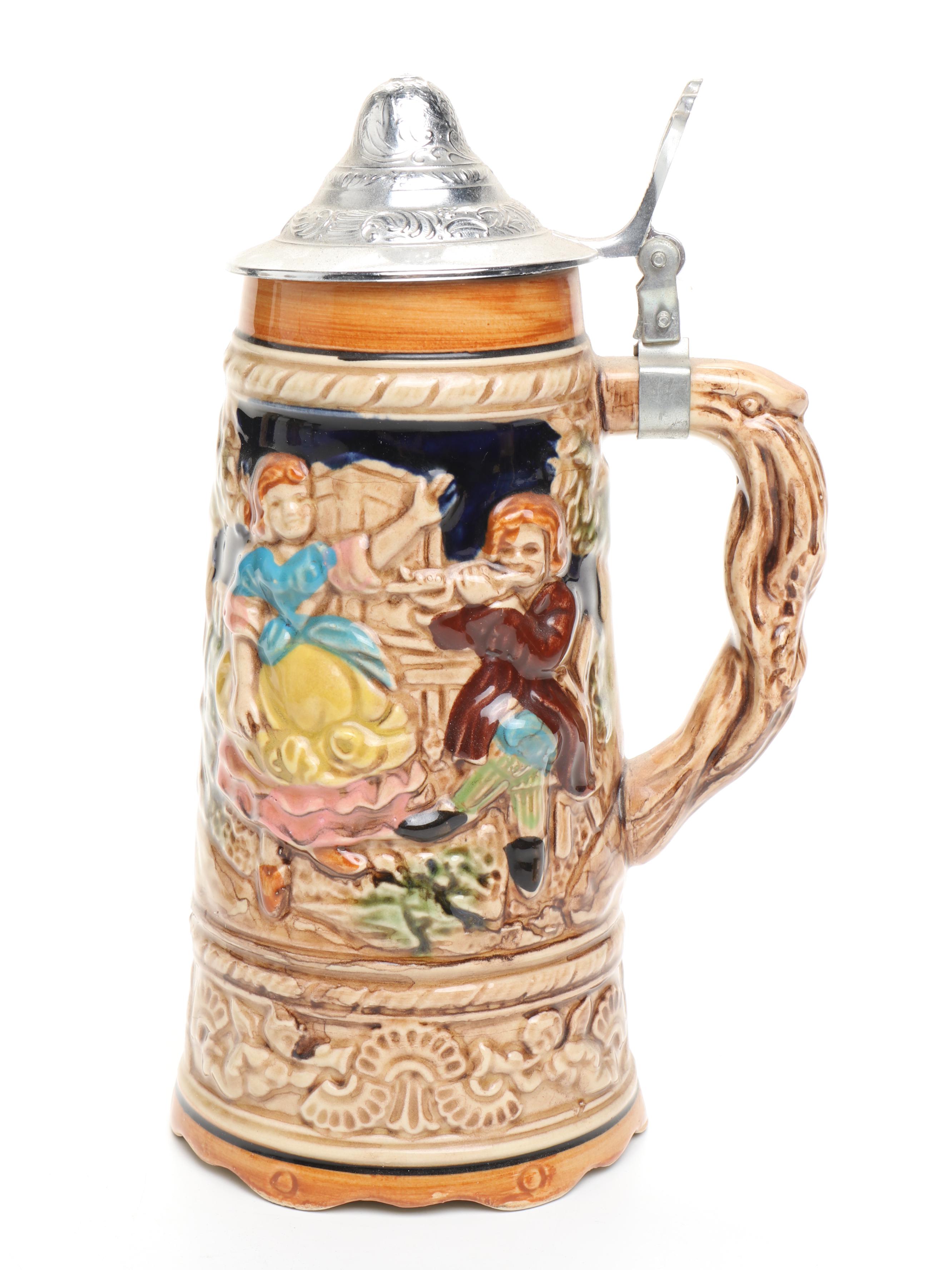 German King, Zoller & Born, More Beer Steins with Japanese Beer Stein Music Box