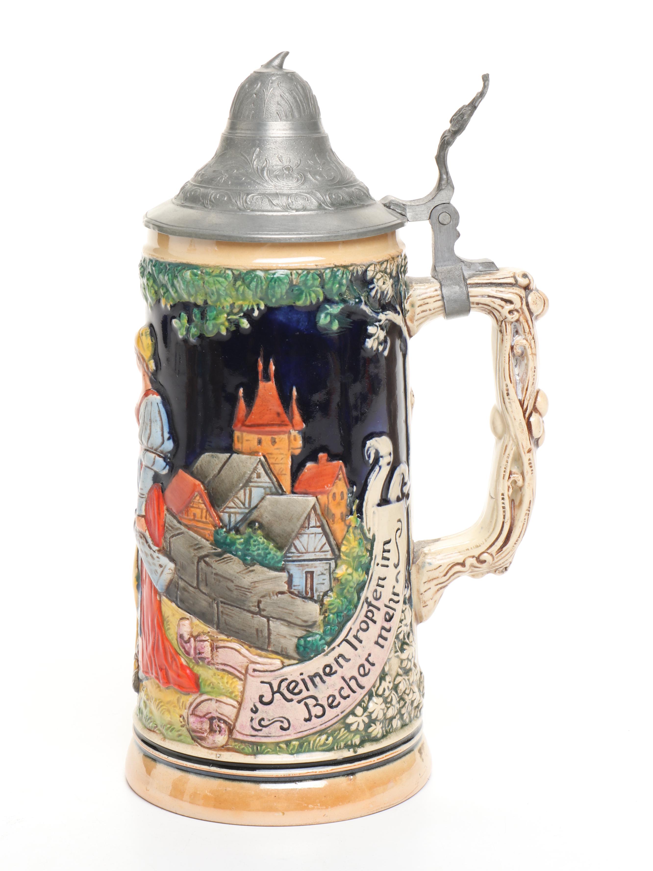 German King, Zoller & Born, More Beer Steins with Japanese Beer Stein Music Box