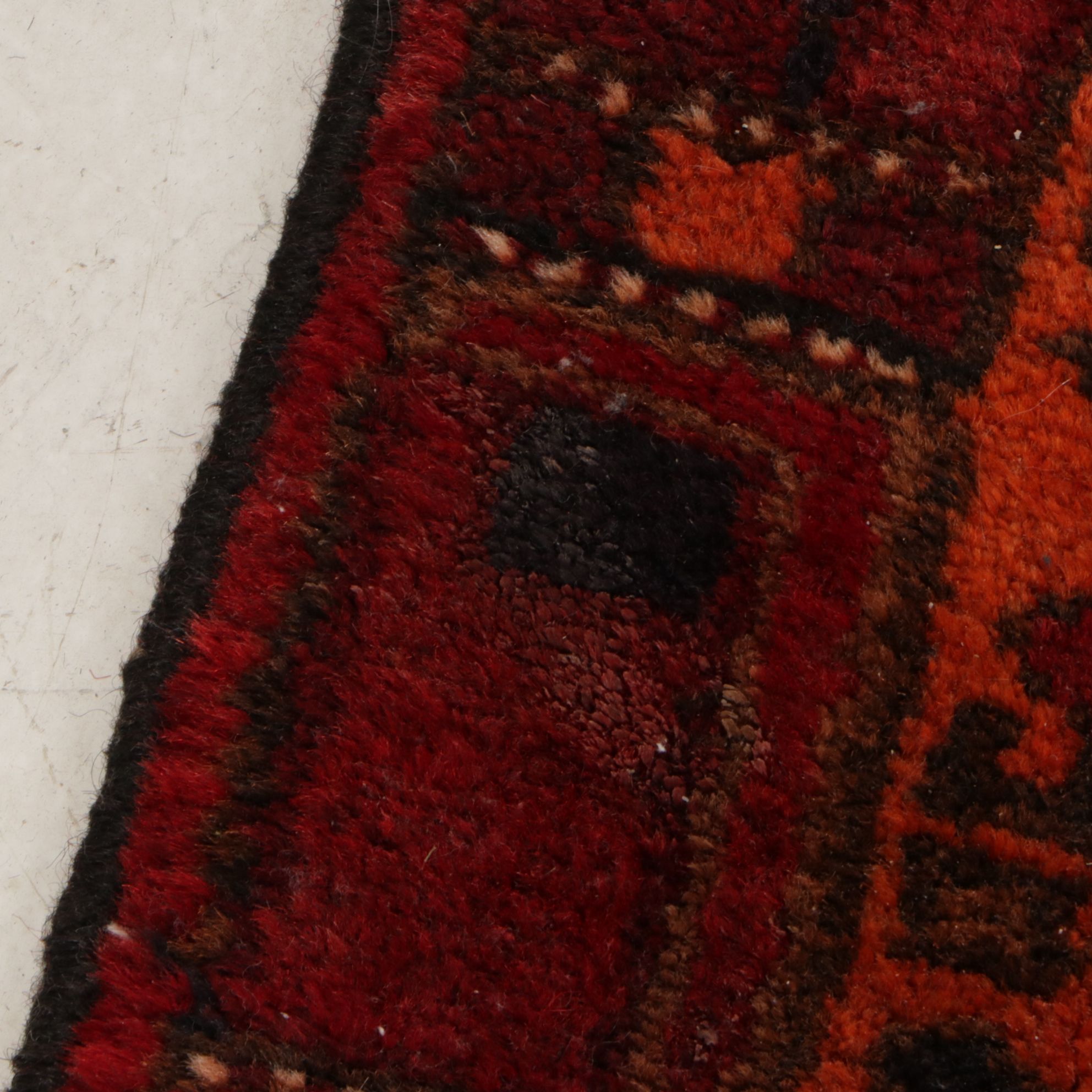 3'9 x 9'11 Hand-Knotted Persian Hamadan Long Rug