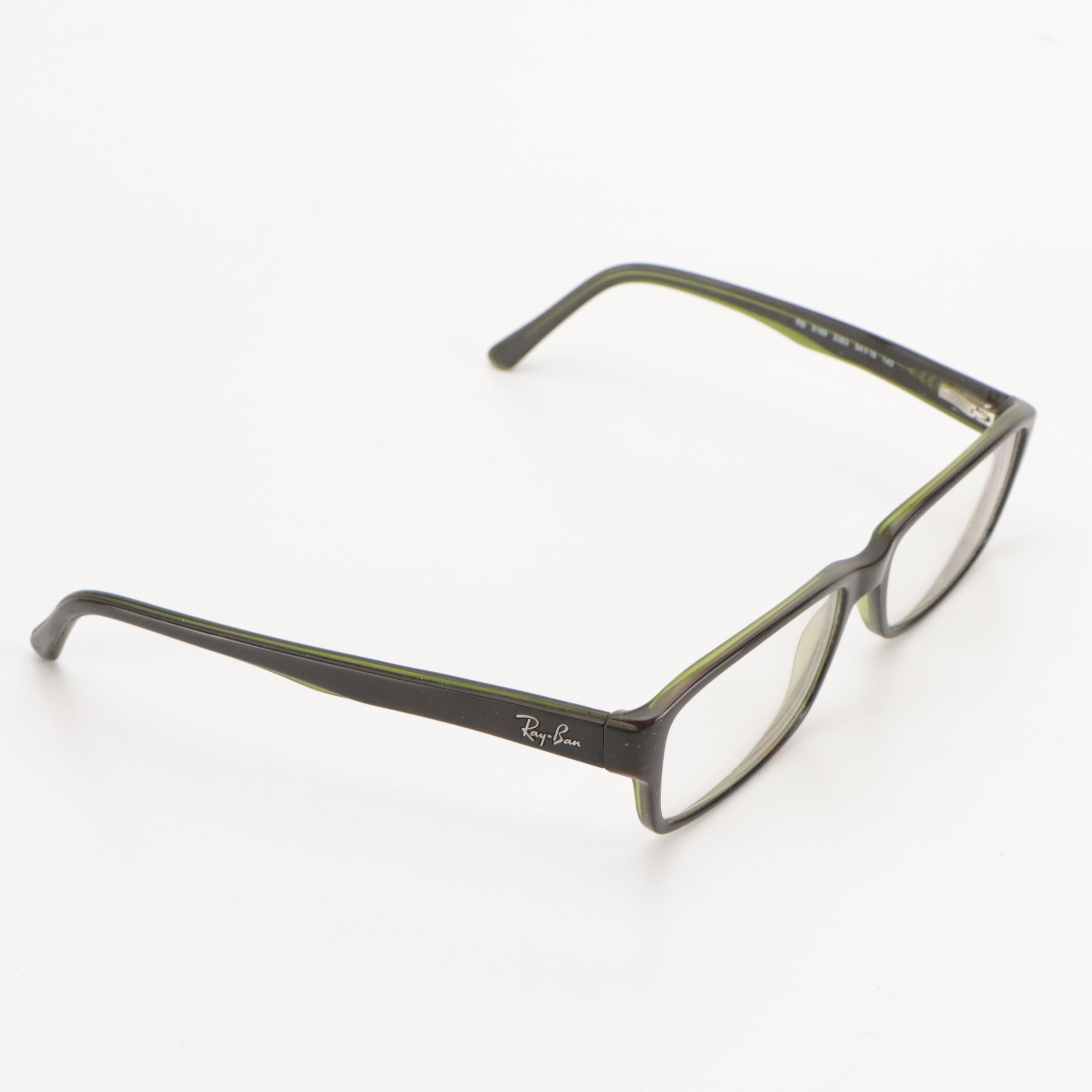 Ray-Ban Rectangular and Ralph Lauren Square Prescription Glasses With Cases