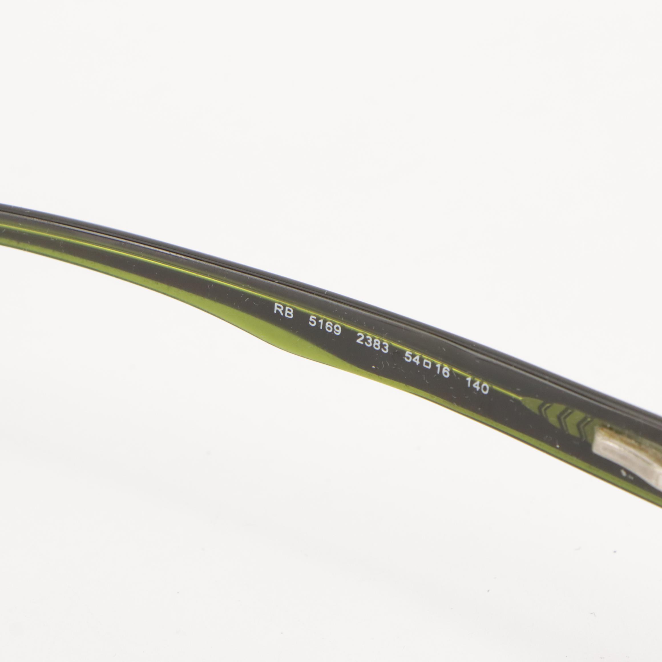 Ray-Ban Rectangular and Ralph Lauren Square Prescription Glasses With Cases