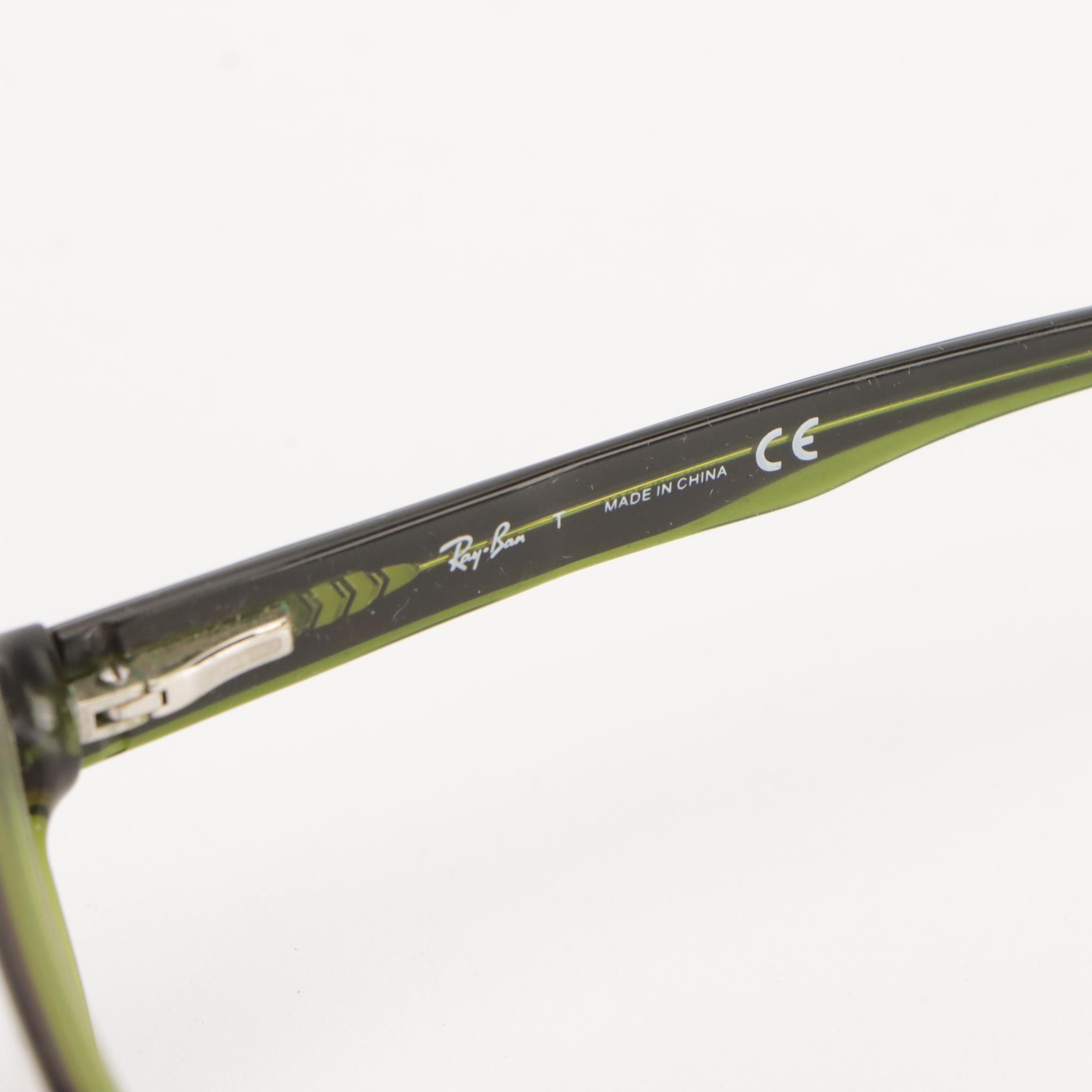 Ray-Ban Rectangular and Ralph Lauren Square Prescription Glasses With Cases