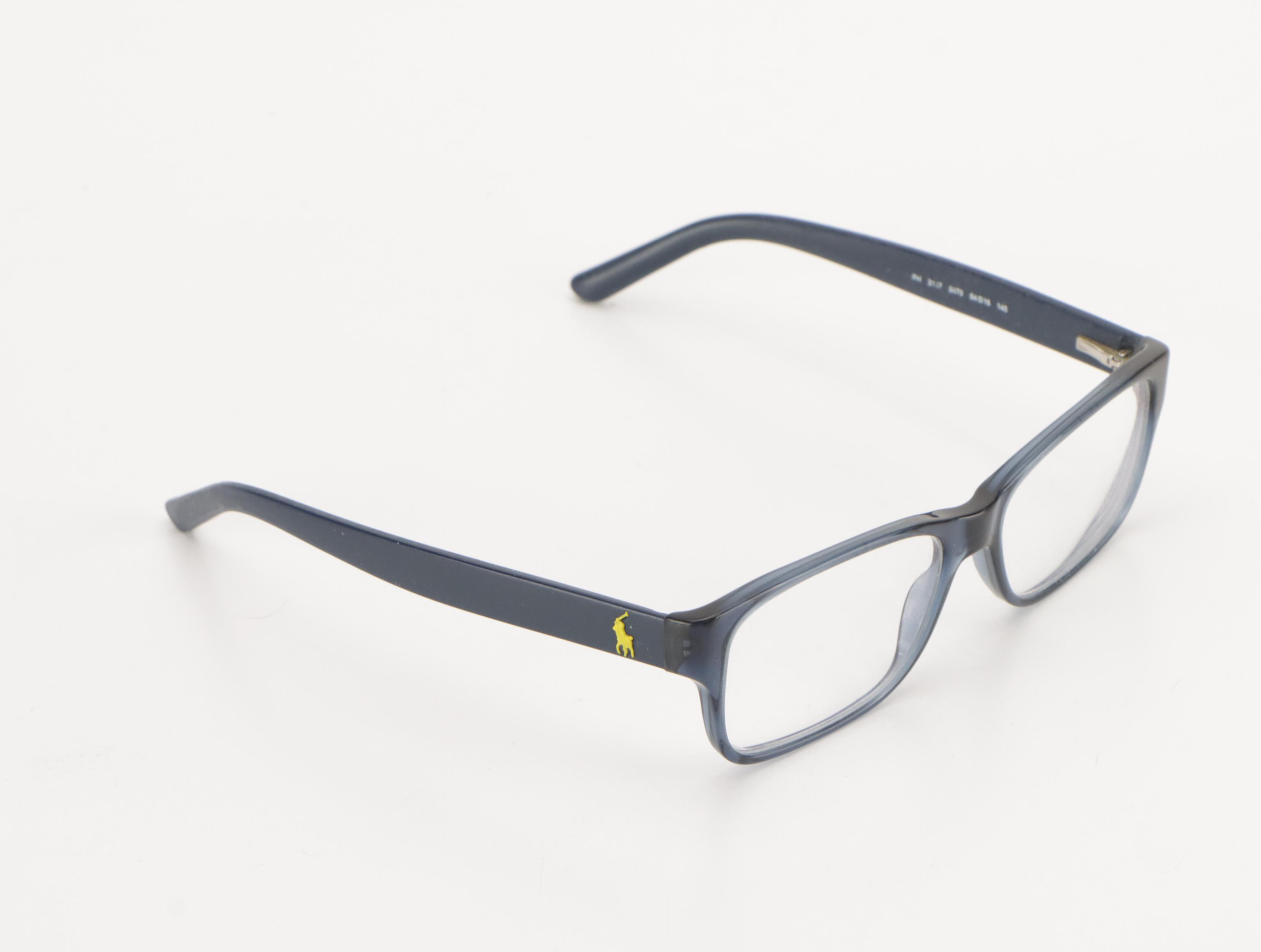 Ray-Ban Rectangular and Ralph Lauren Square Prescription Glasses With Cases