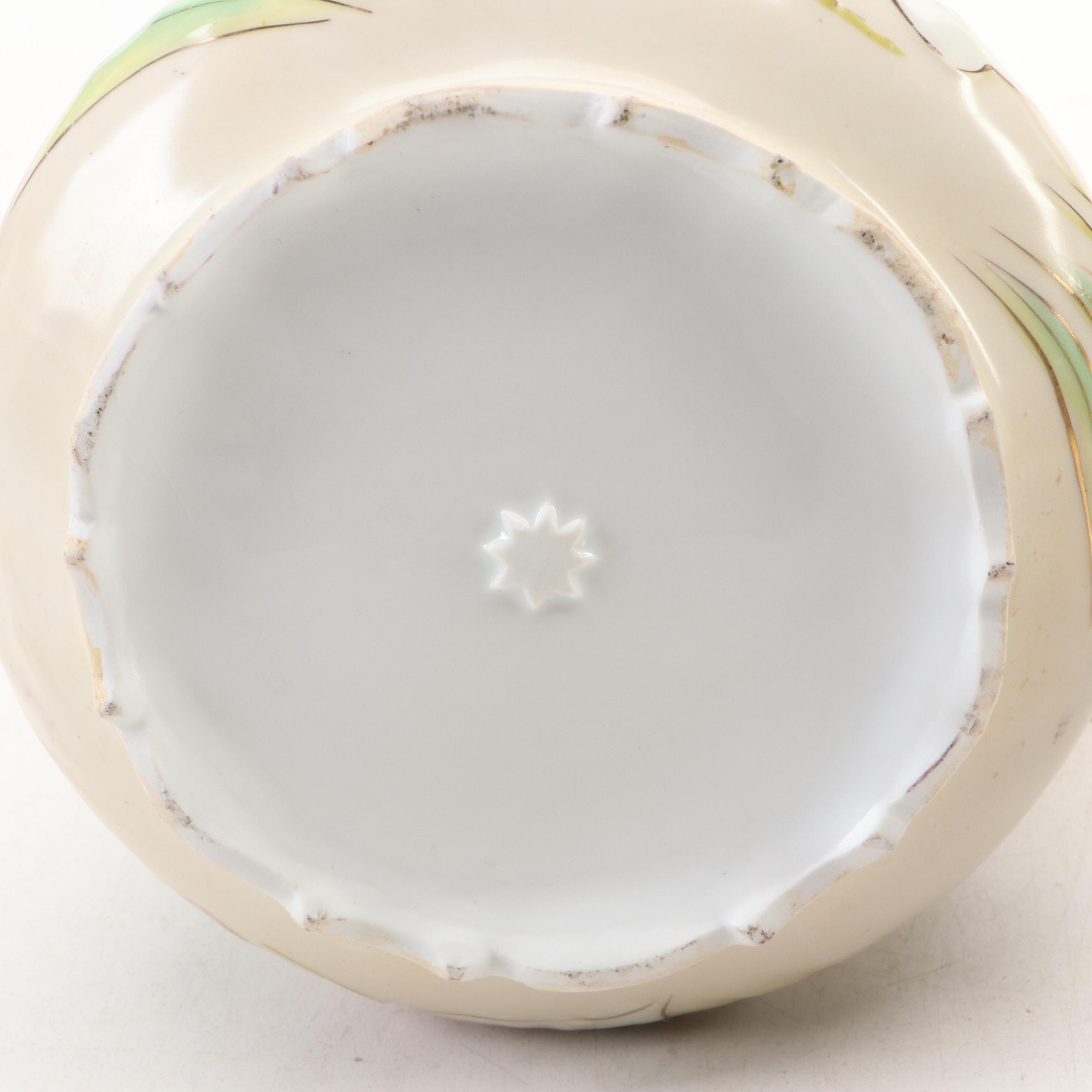 Nippon and Royal Austria Porcelain Teapots with Other Porcelain Teaware