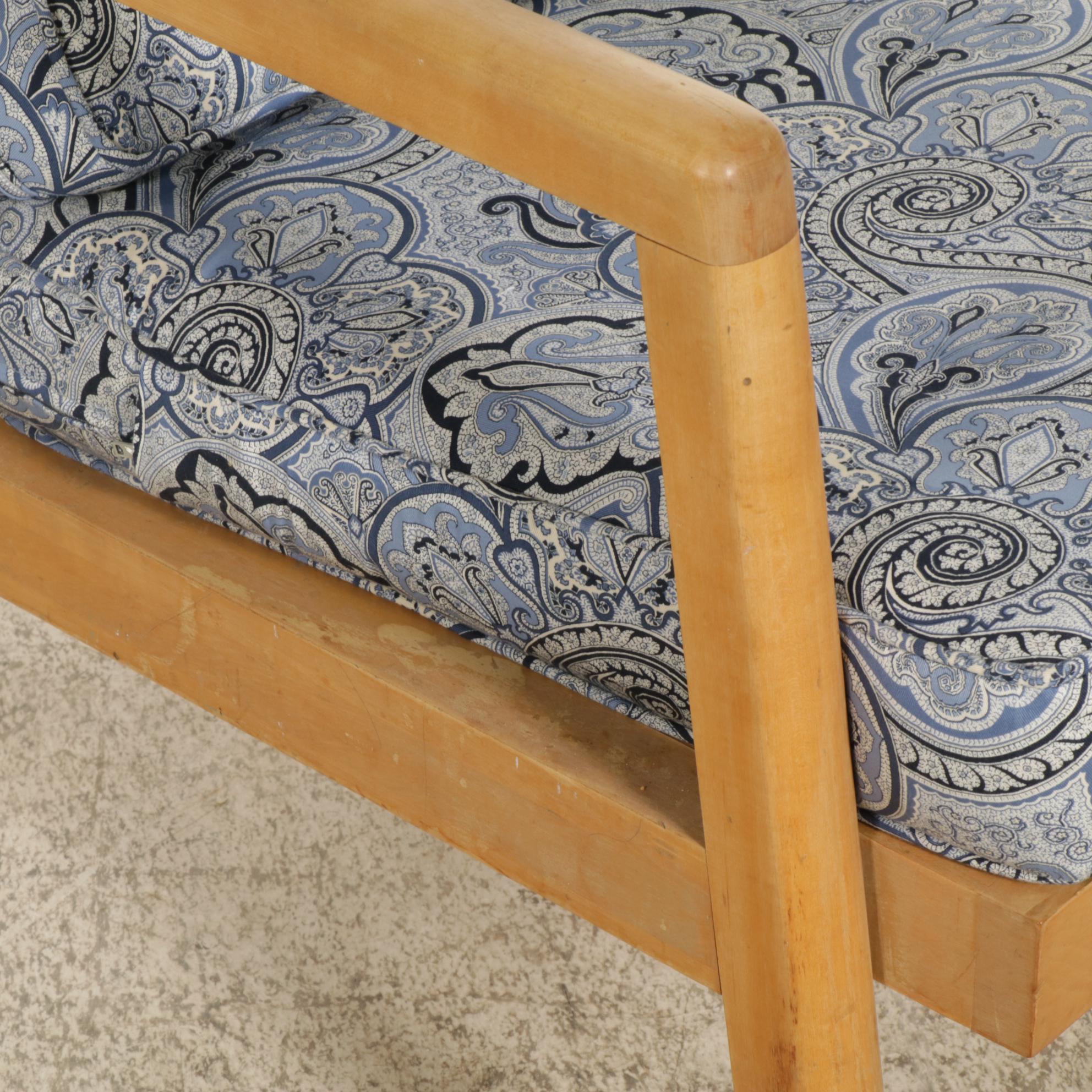 Modernist Wood Frame Chair, Late 20th Century