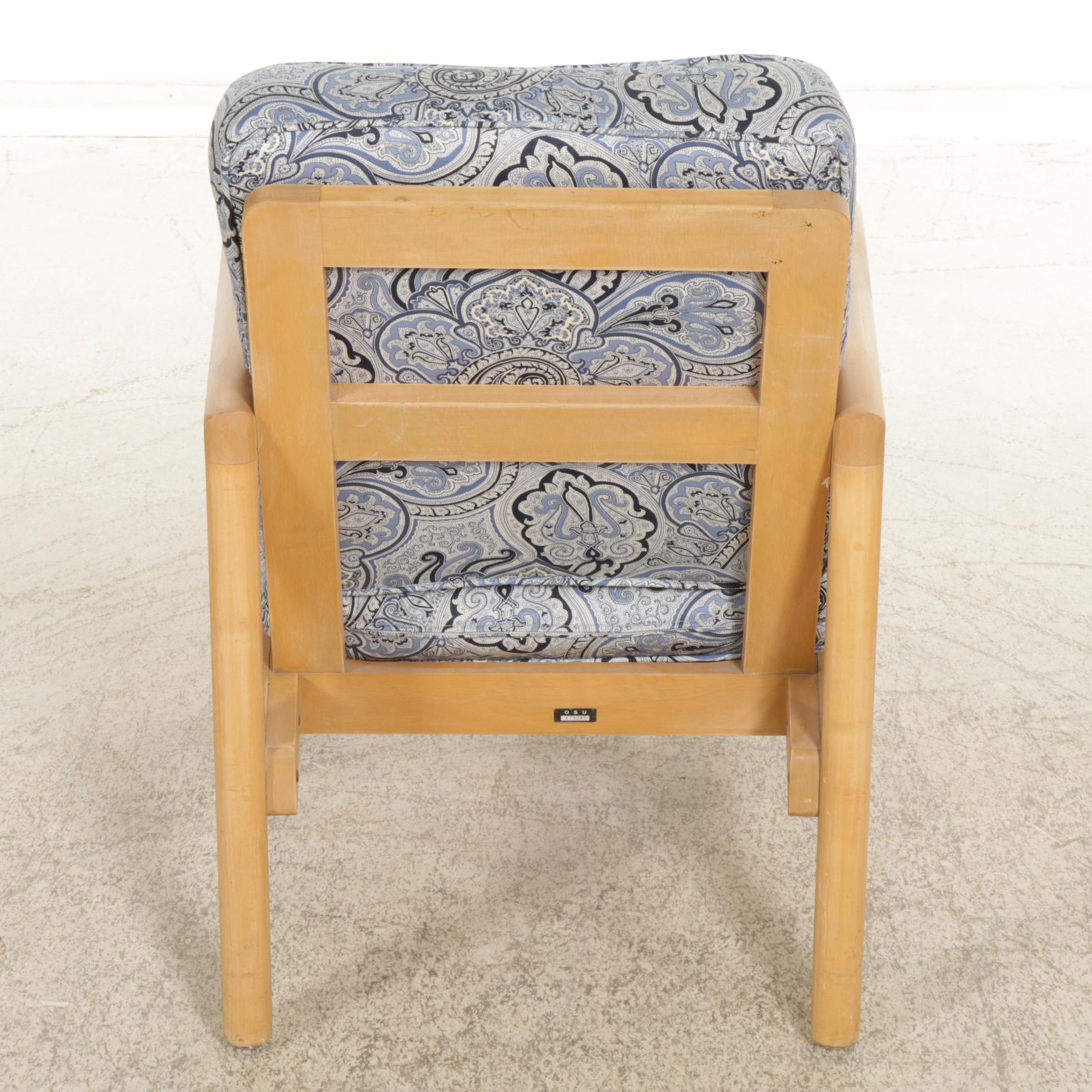 Modernist Wood Frame Chair, Late 20th Century