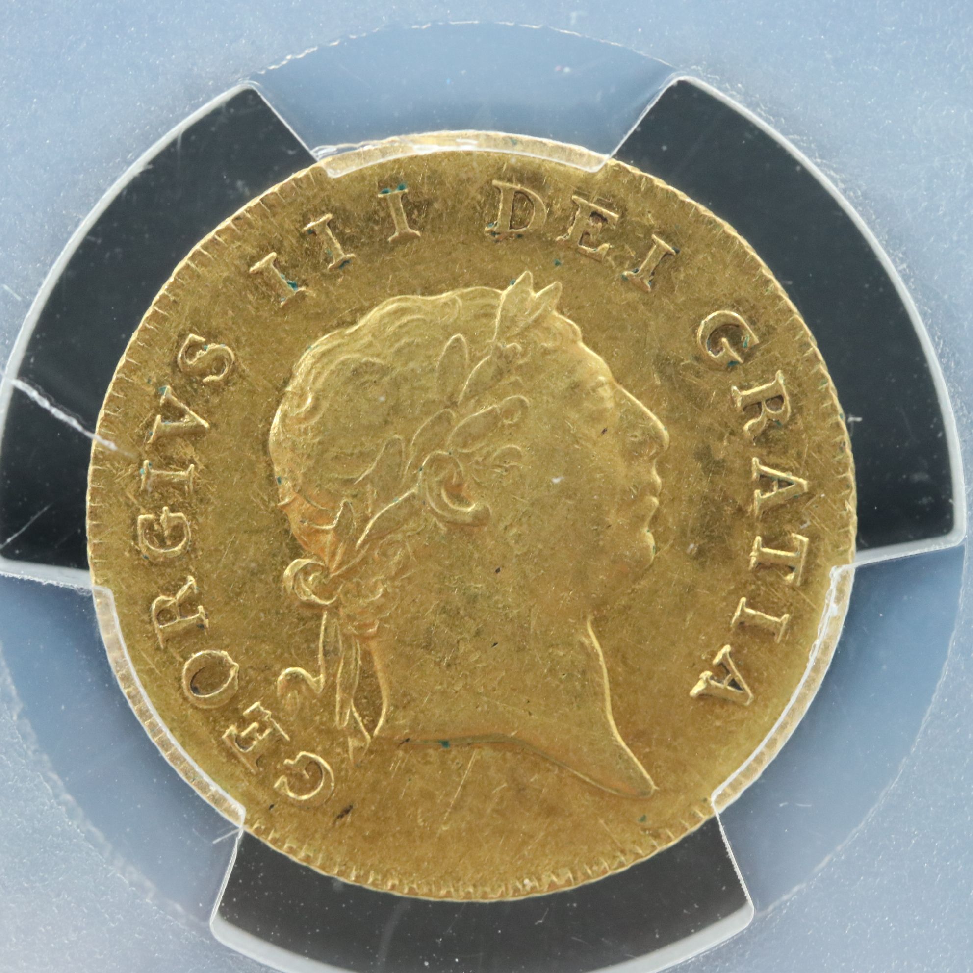 PCGS Genuine AU Details 1808 Great Britain Gold One Half Guinea