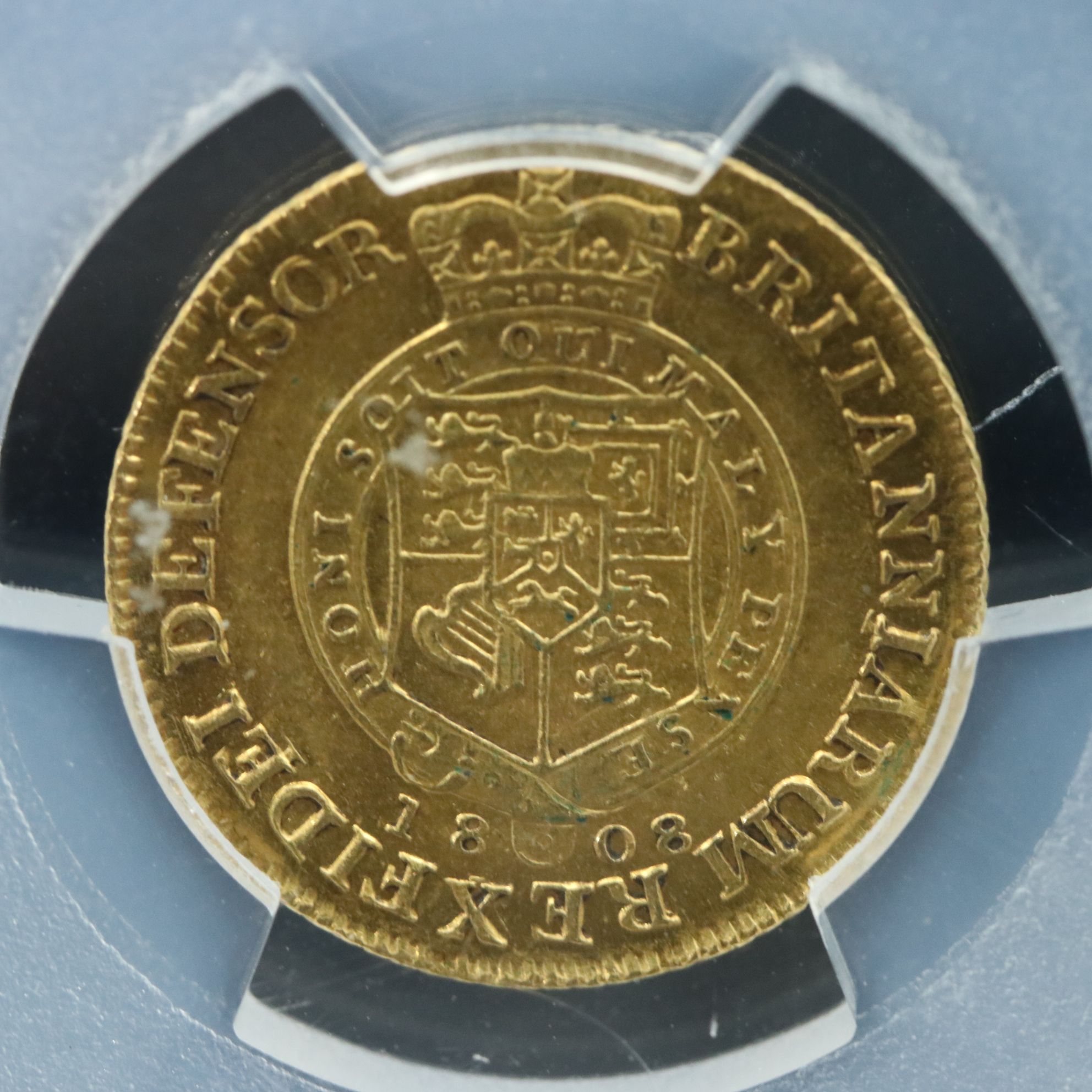 PCGS Genuine AU Details 1808 Great Britain Gold One Half Guinea