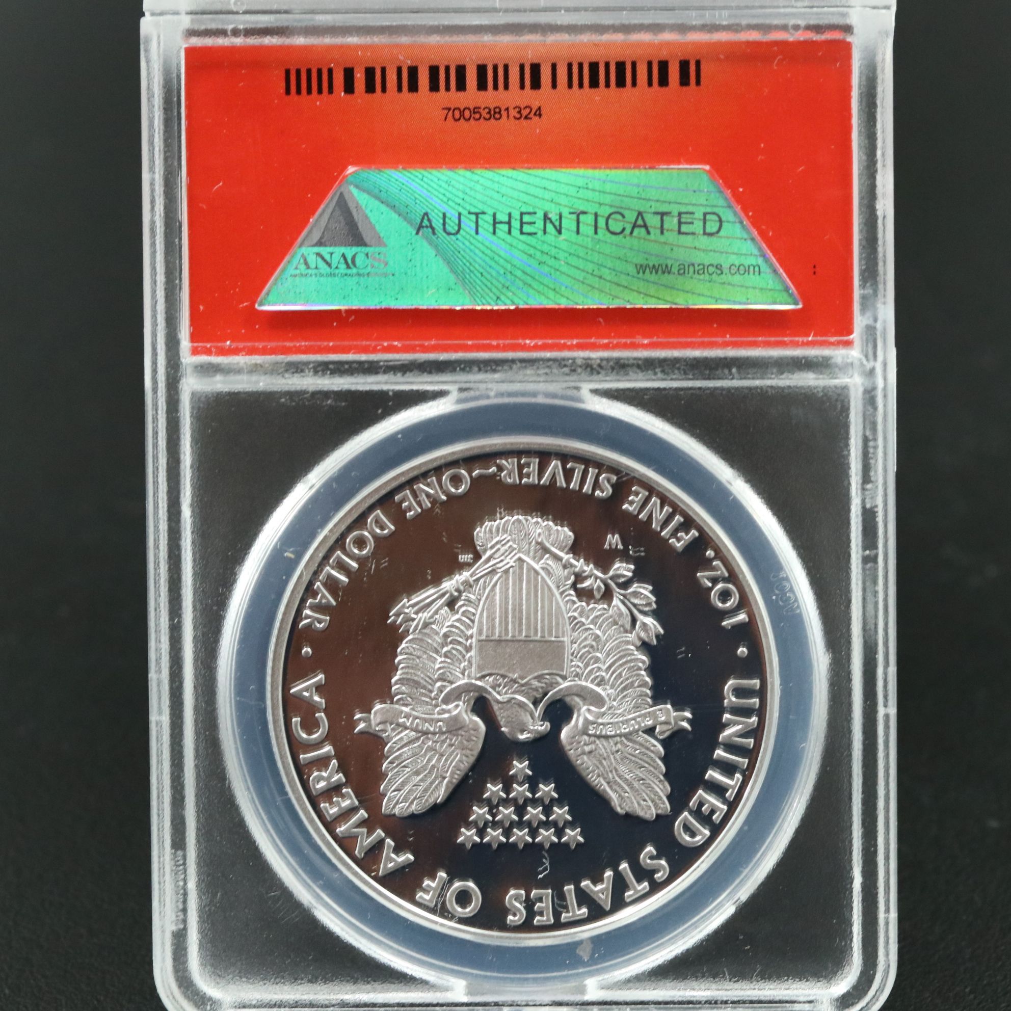 ANACS PR70 DCAM First Release 2012-W $1 U.S. Silver Eagle Proof Coin