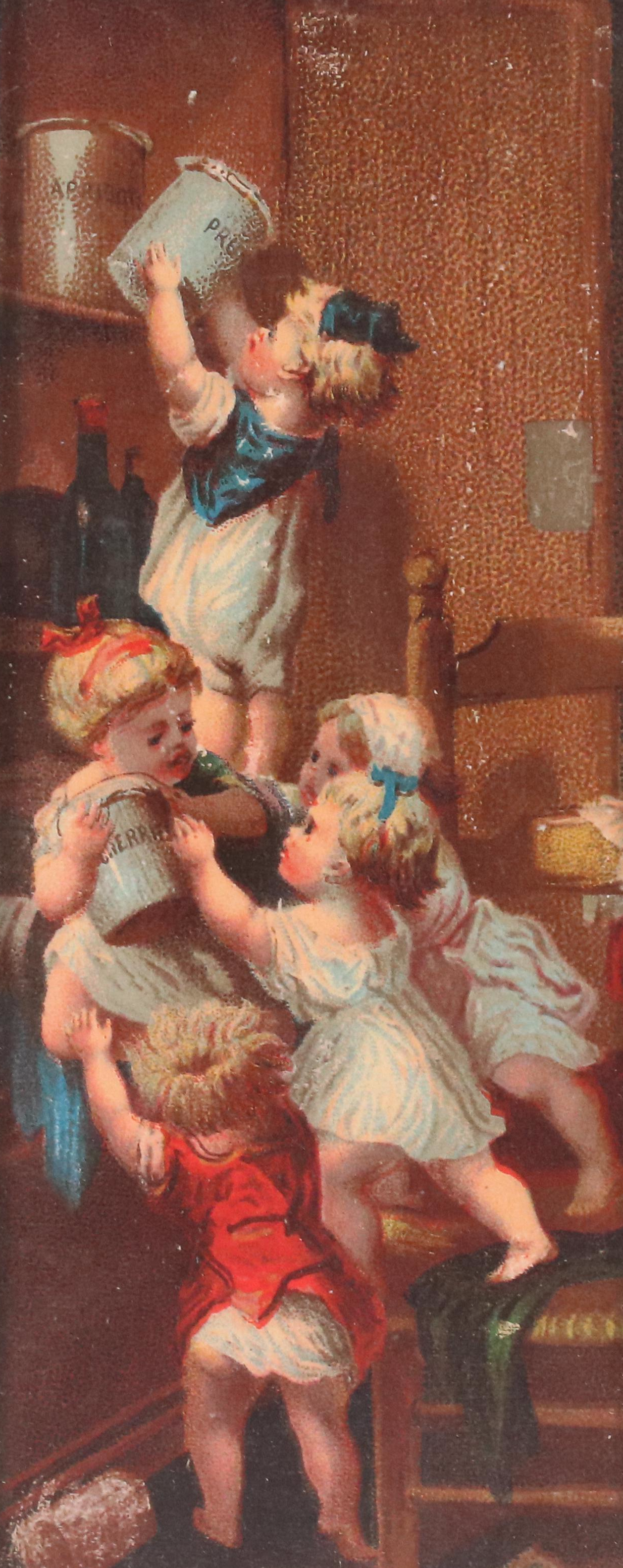 Gibson Offset Lithograph Puzzle "Gay Autumn Play" and Other Print, 1929