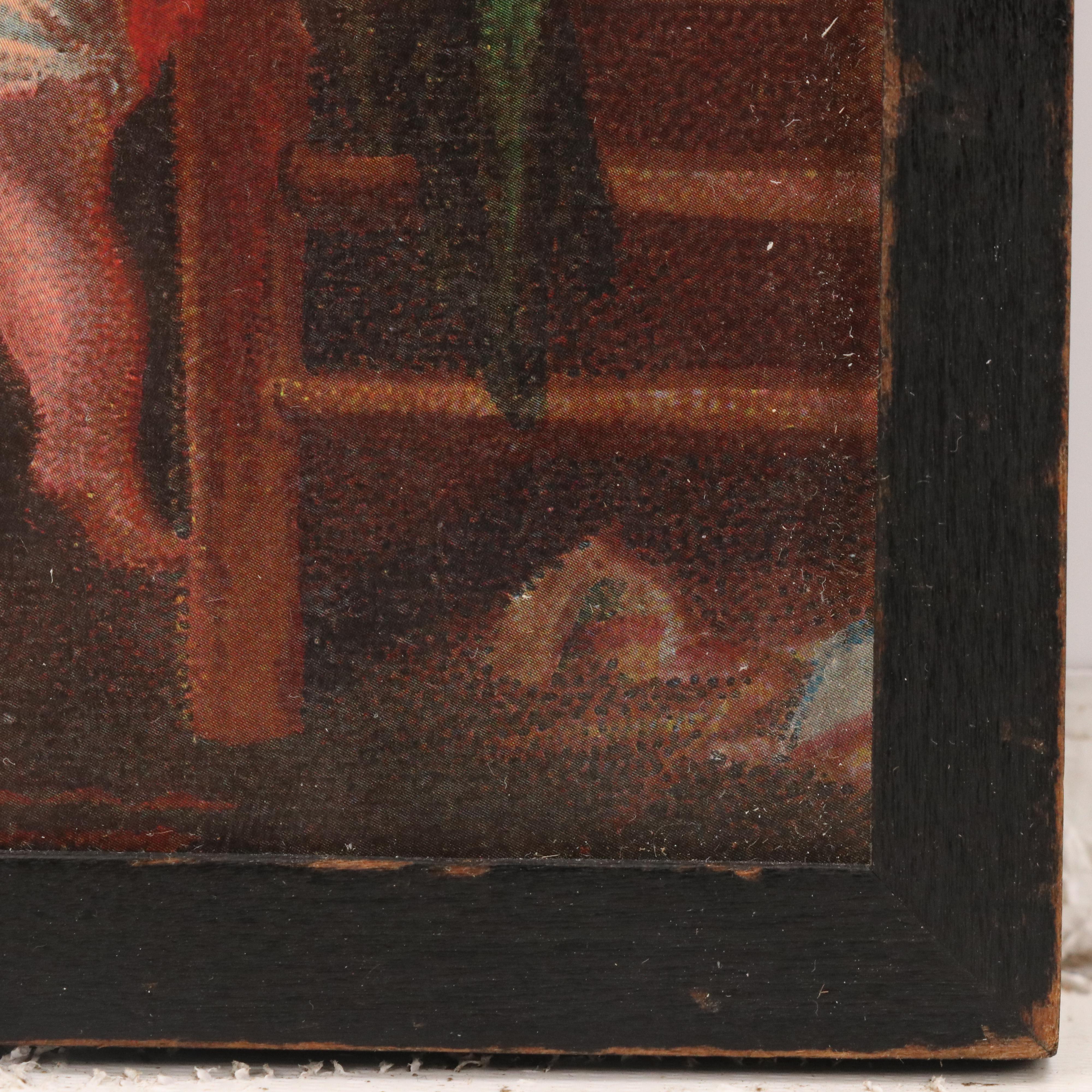 Gibson Offset Lithograph Puzzle "Gay Autumn Play" and Other Print, 1929