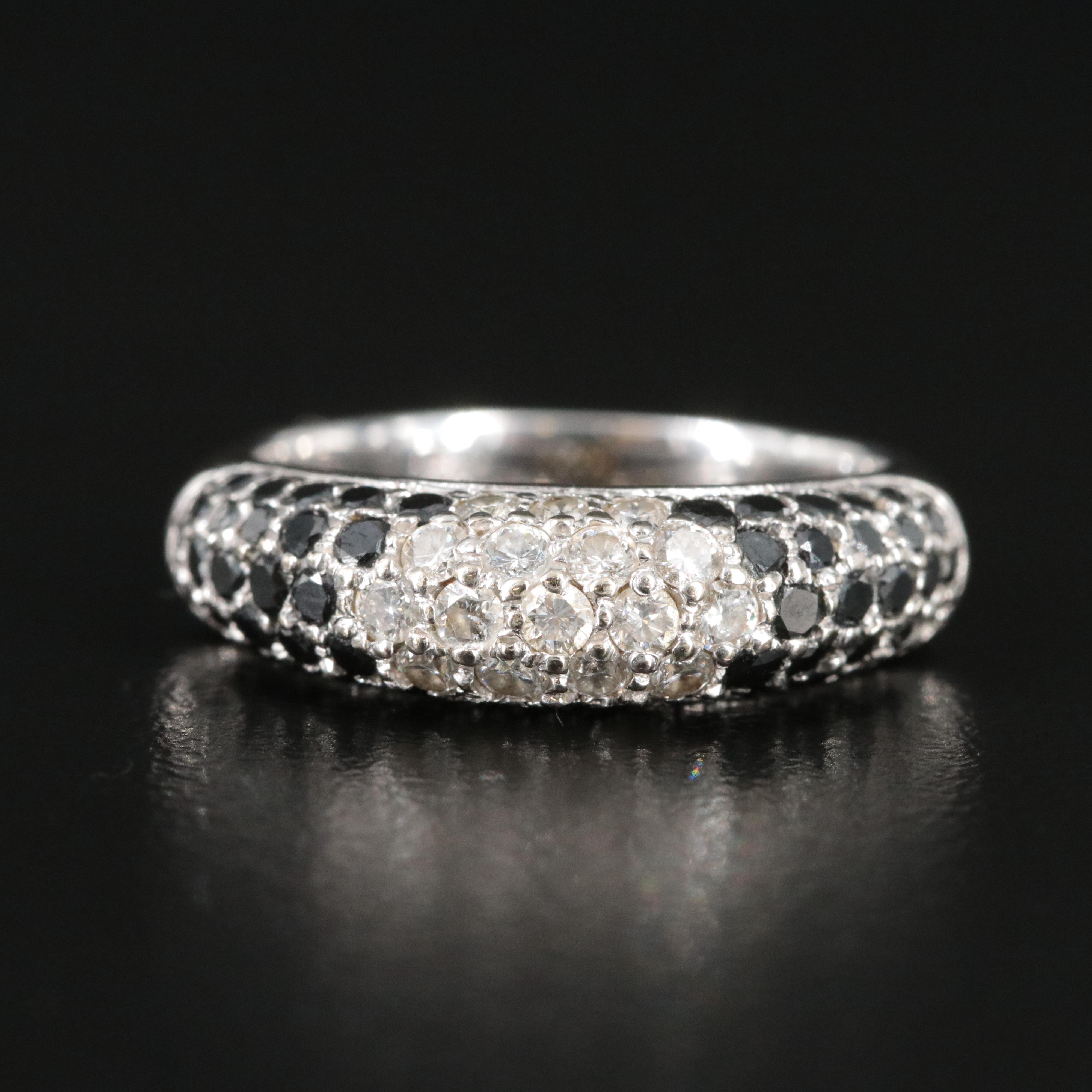 14K 1.10 CTW Diamond Ring Featuring Fancy Diamonds