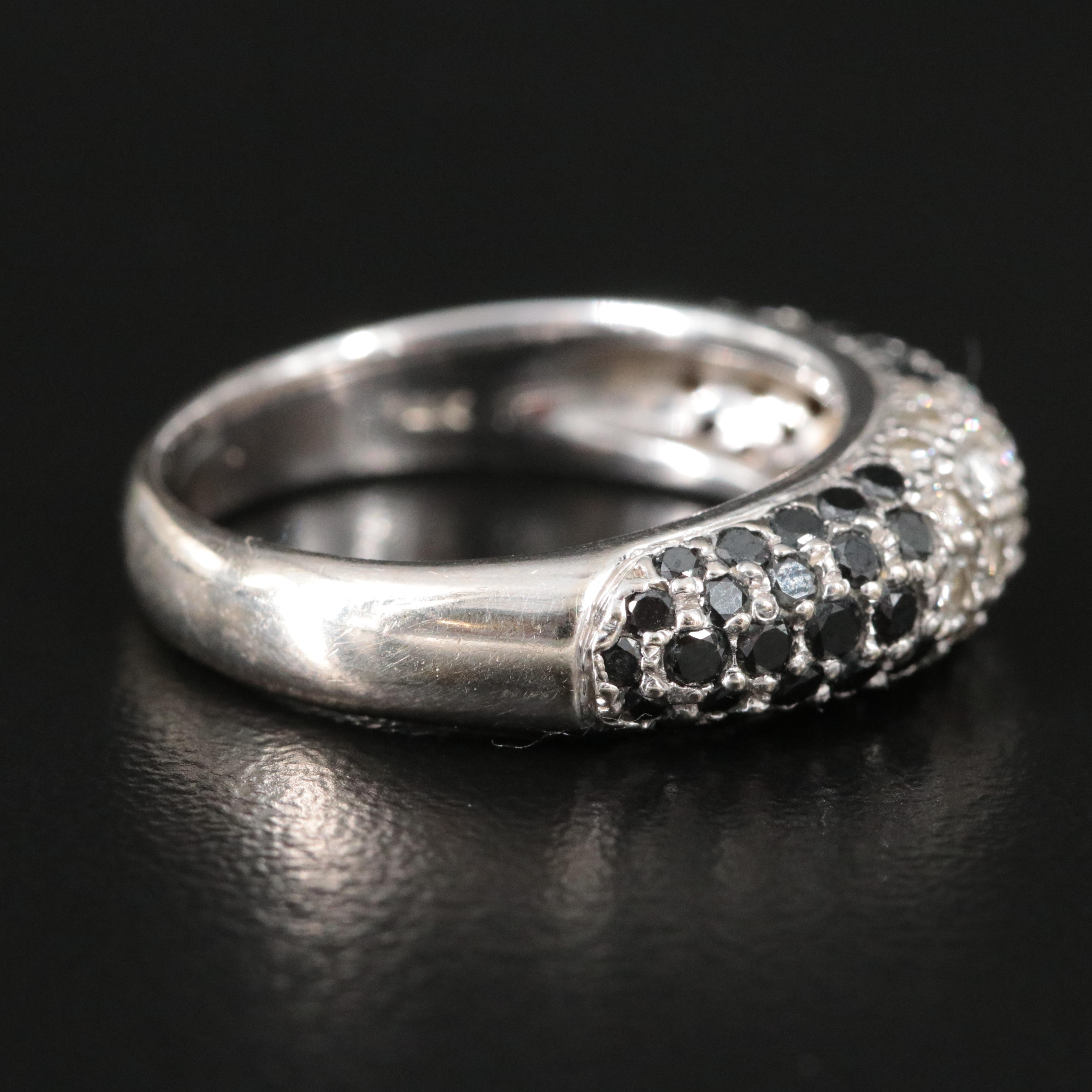 14K 1.10 CTW Diamond Ring Featuring Fancy Diamonds