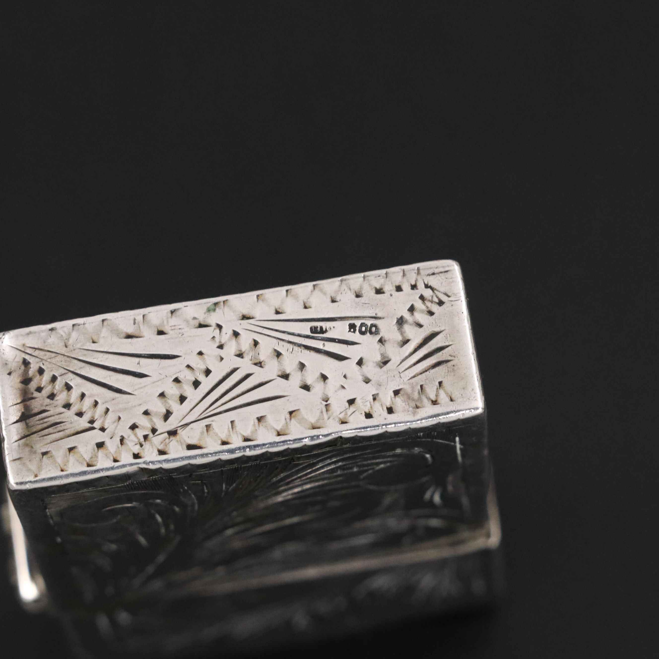 Italian 800 Silver and Enamel Saint Fabiola Portrait Lighter