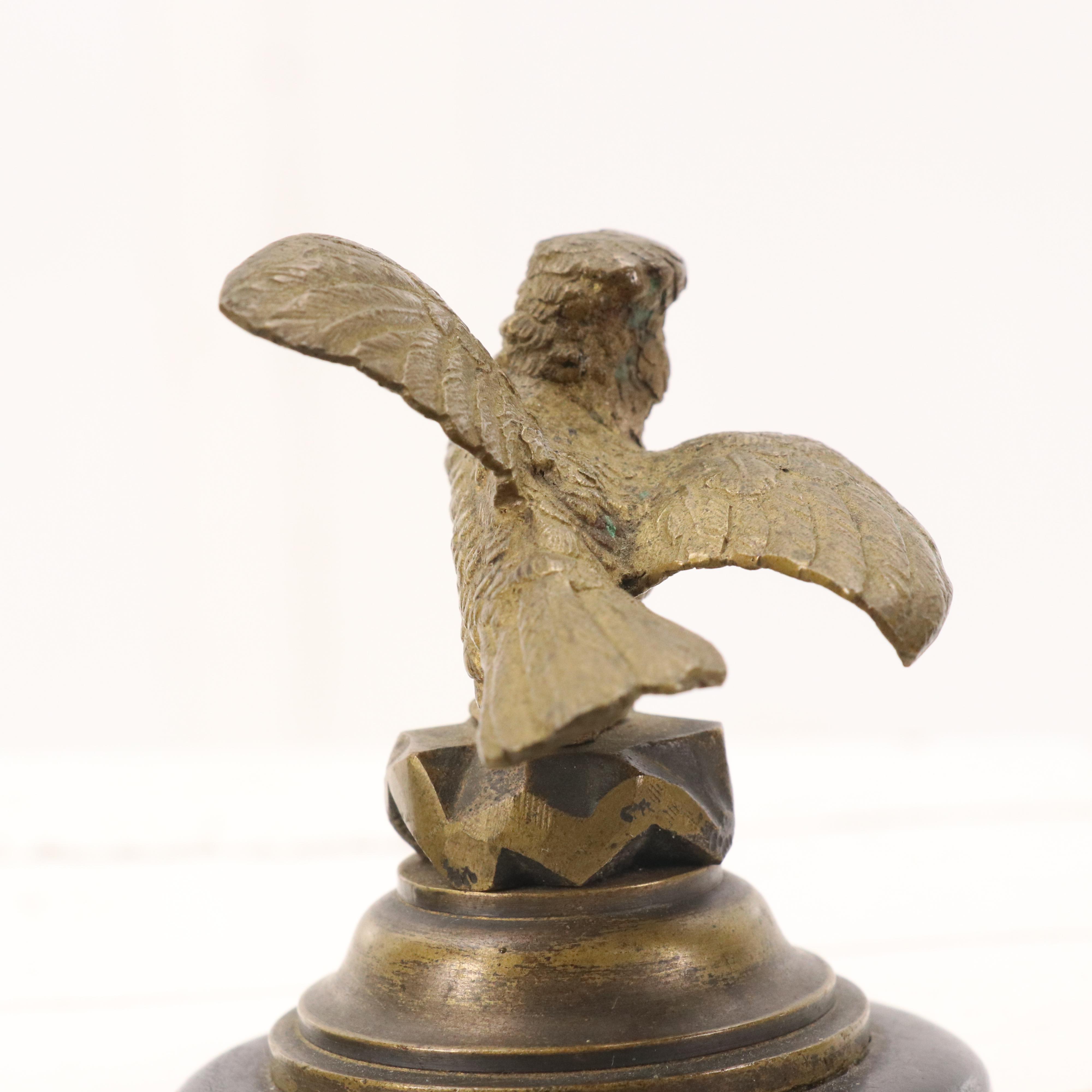 Gilt Bronze Stork and Songbird Figures, 20th Century