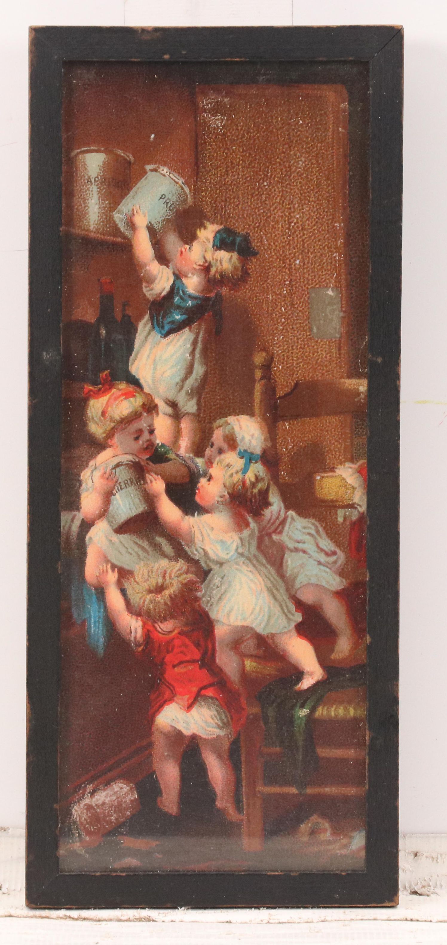 Gibson Offset Lithograph Puzzle "Gay Autumn Play" and Other Print, 1929