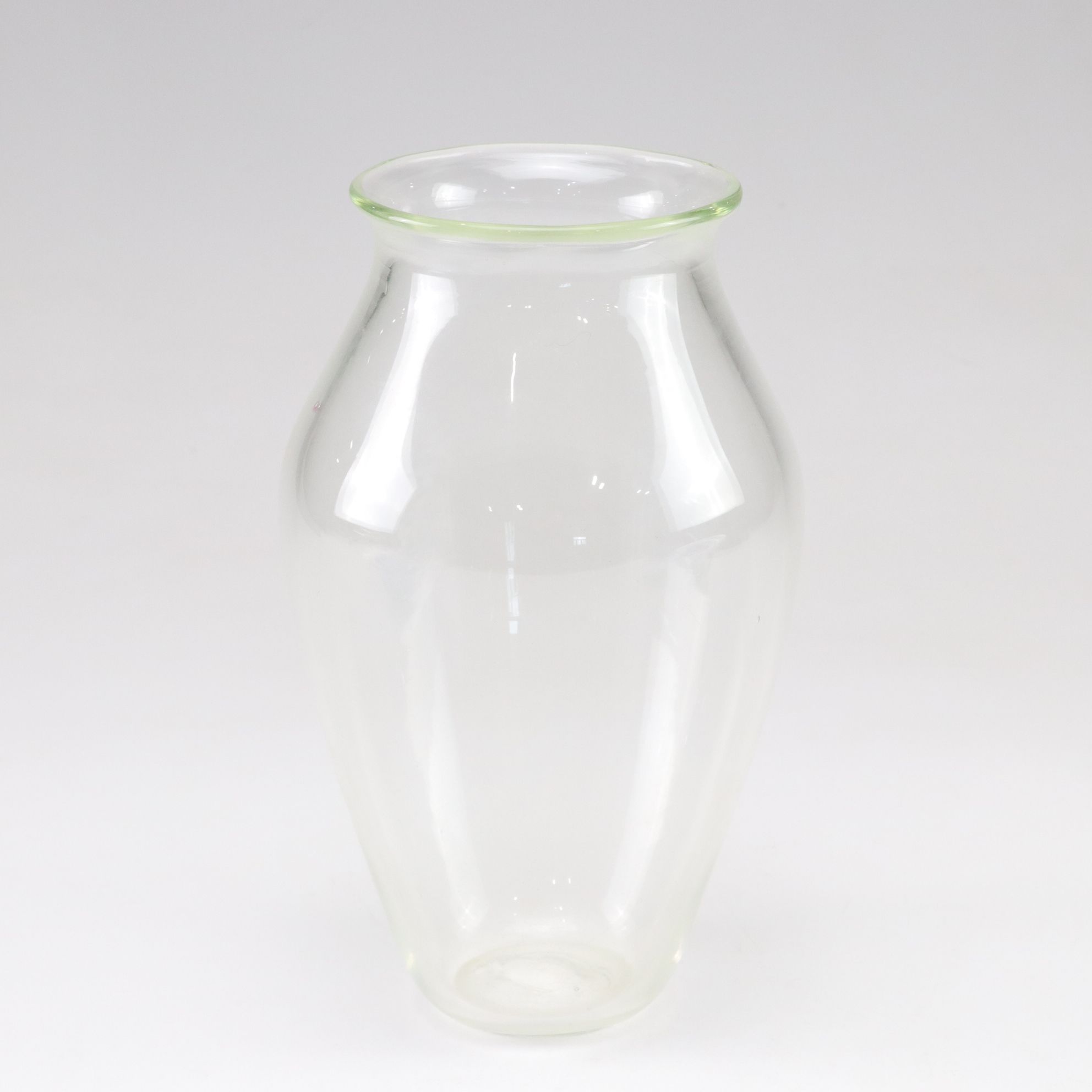 Chris Orr Hand-Blown Vase with Swirl and Colored Art Glass Bowls, 1990s