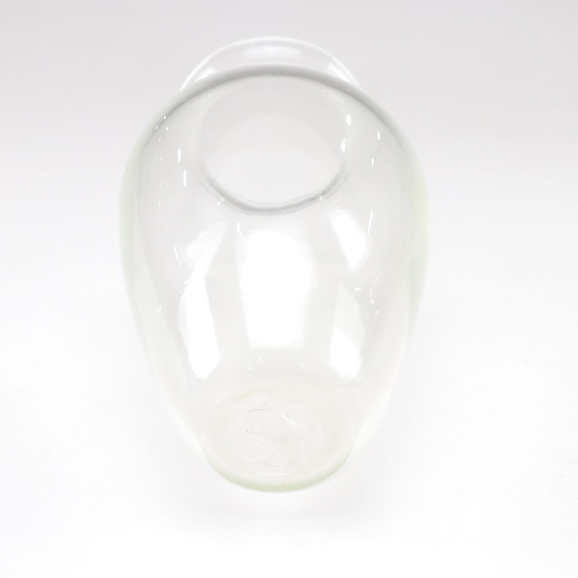 Chris Orr Hand-Blown Vase with Swirl and Colored Art Glass Bowls, 1990s