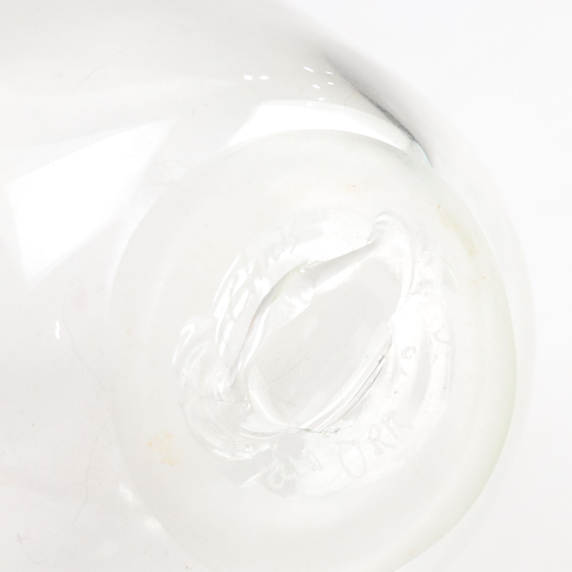 Chris Orr Hand-Blown Vase with Swirl and Colored Art Glass Bowls, 1990s