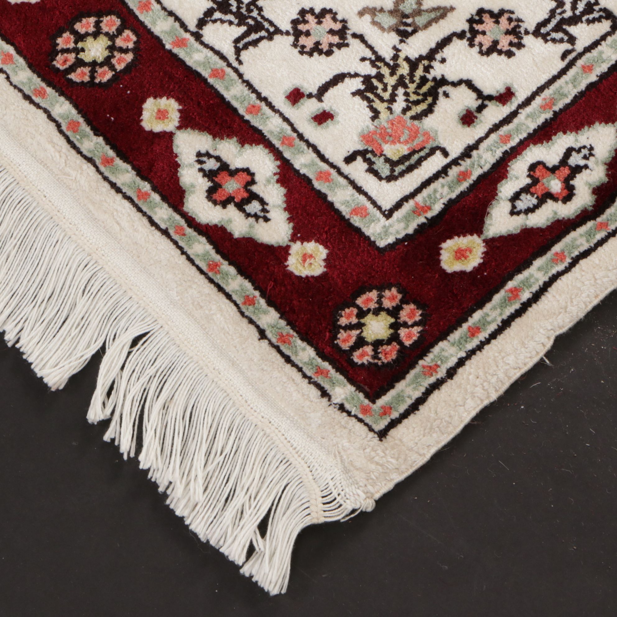 1'6 x 2'1 Hand-Knotted Turkish Accent Rug