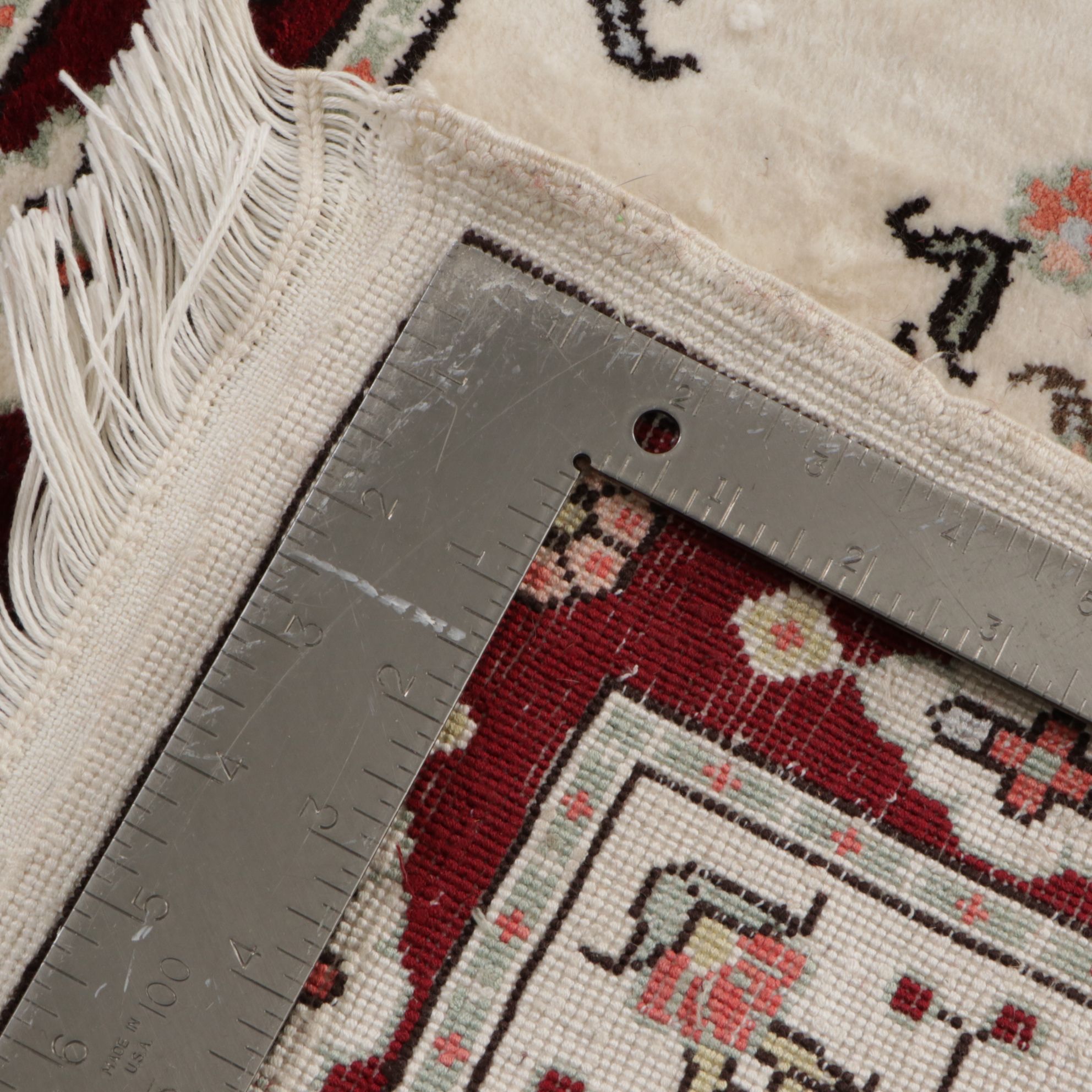 1'6 x 2'1 Hand-Knotted Turkish Accent Rug