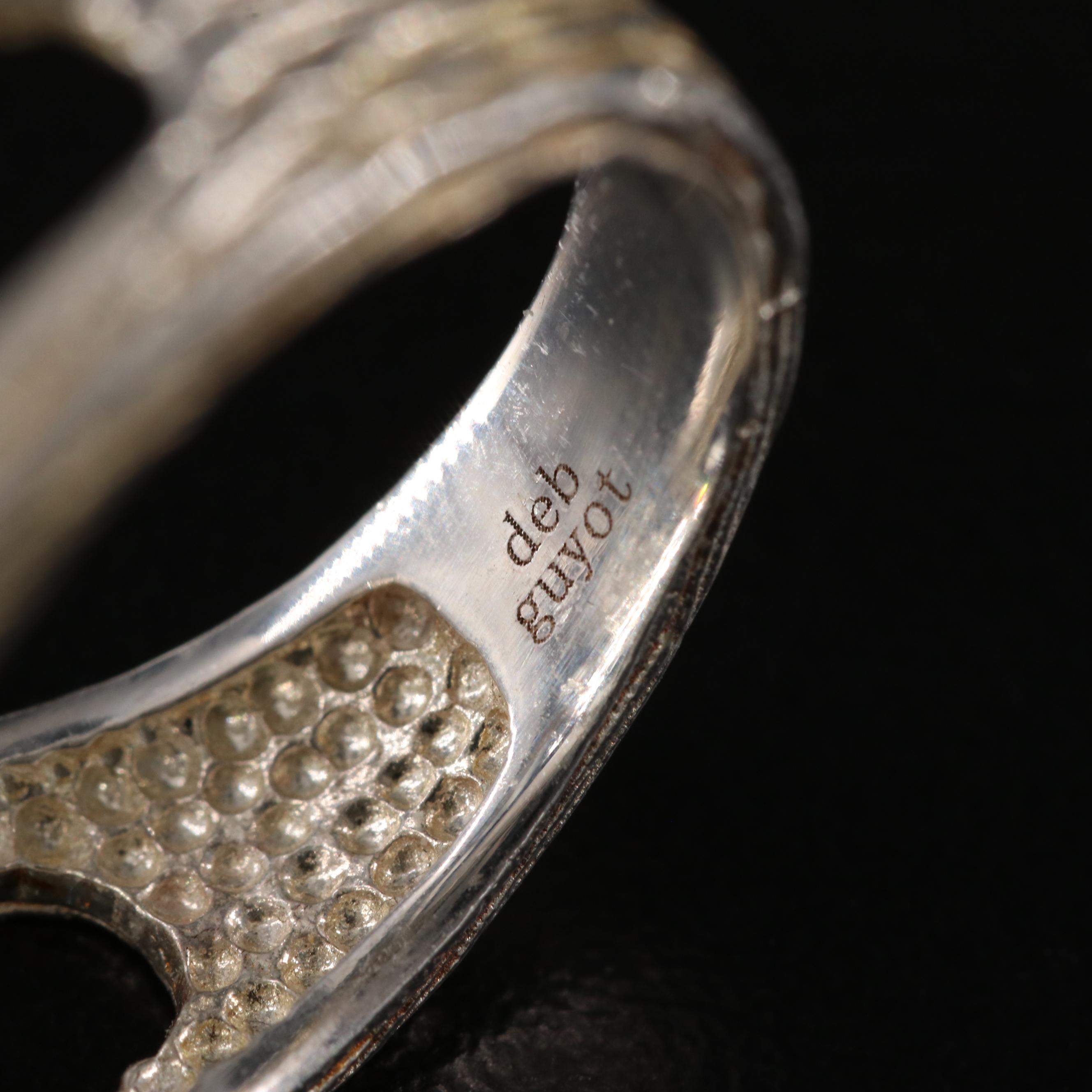 Deb Guyot Featured in Sterling Rock Crystal and White Topaz Rings