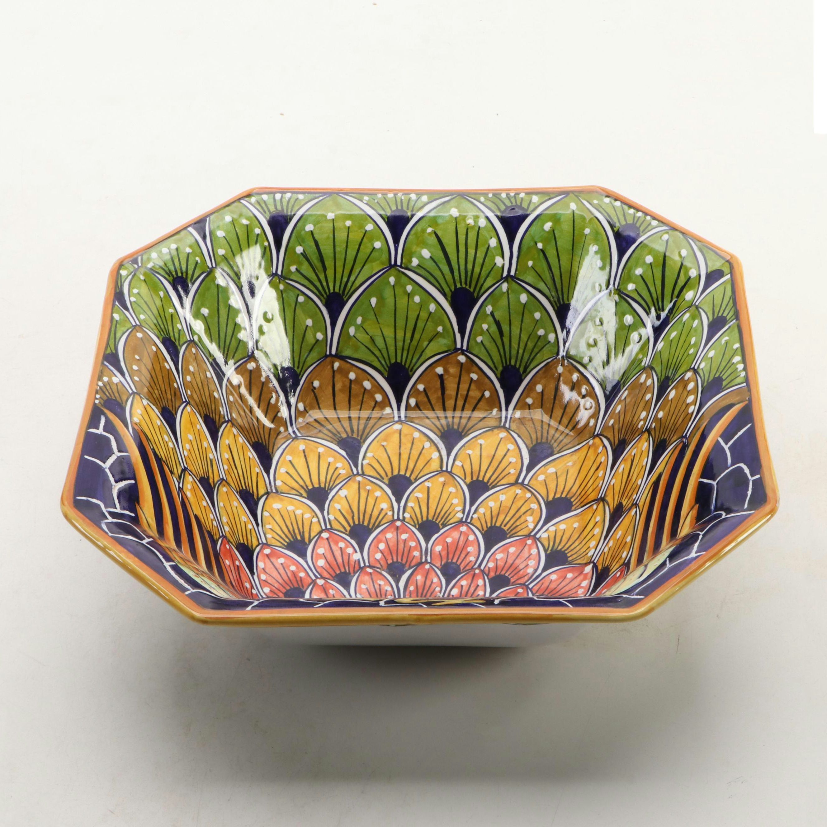 Italian Hand-Painted Ceramic Bowl