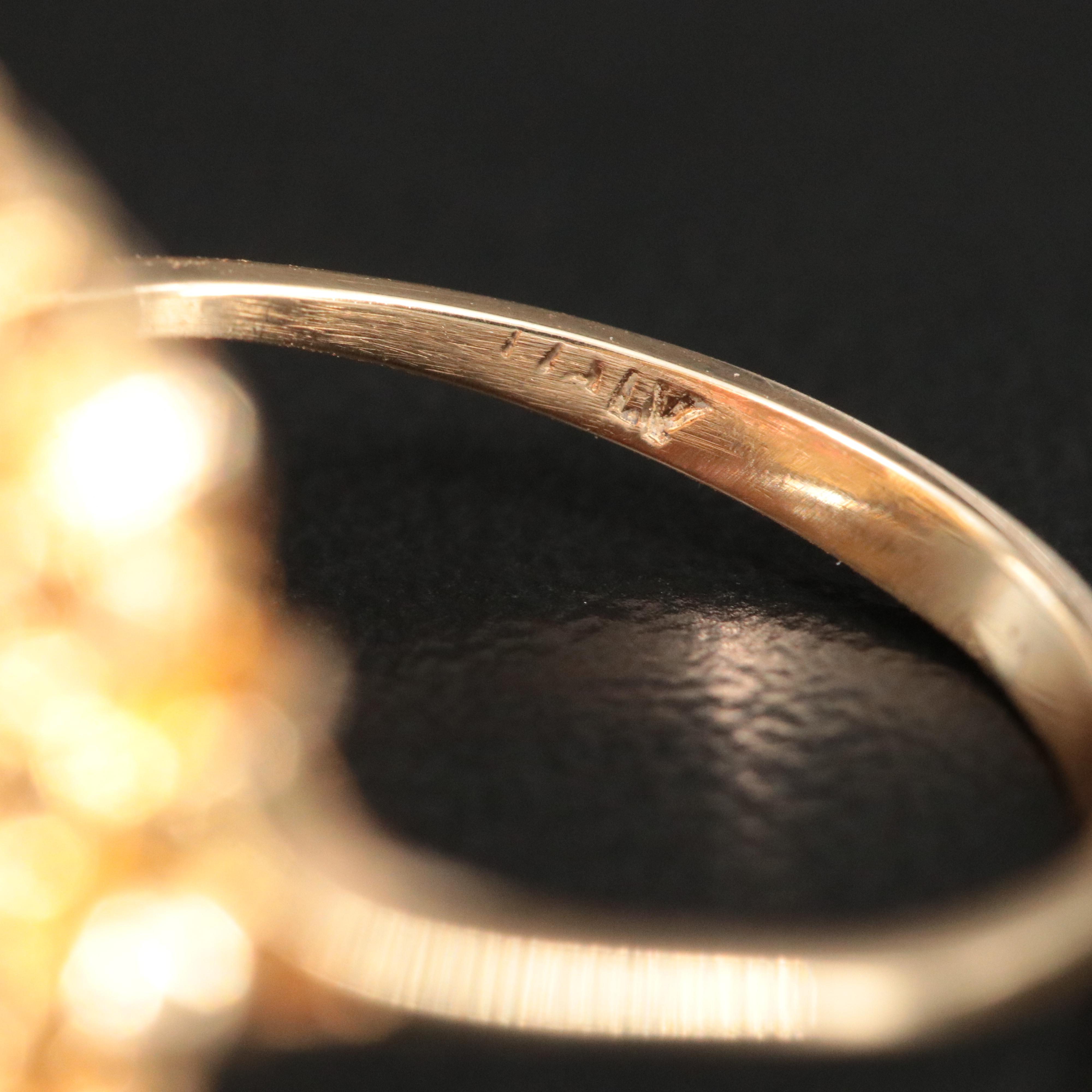 Bali Style 18K Garnet Ring