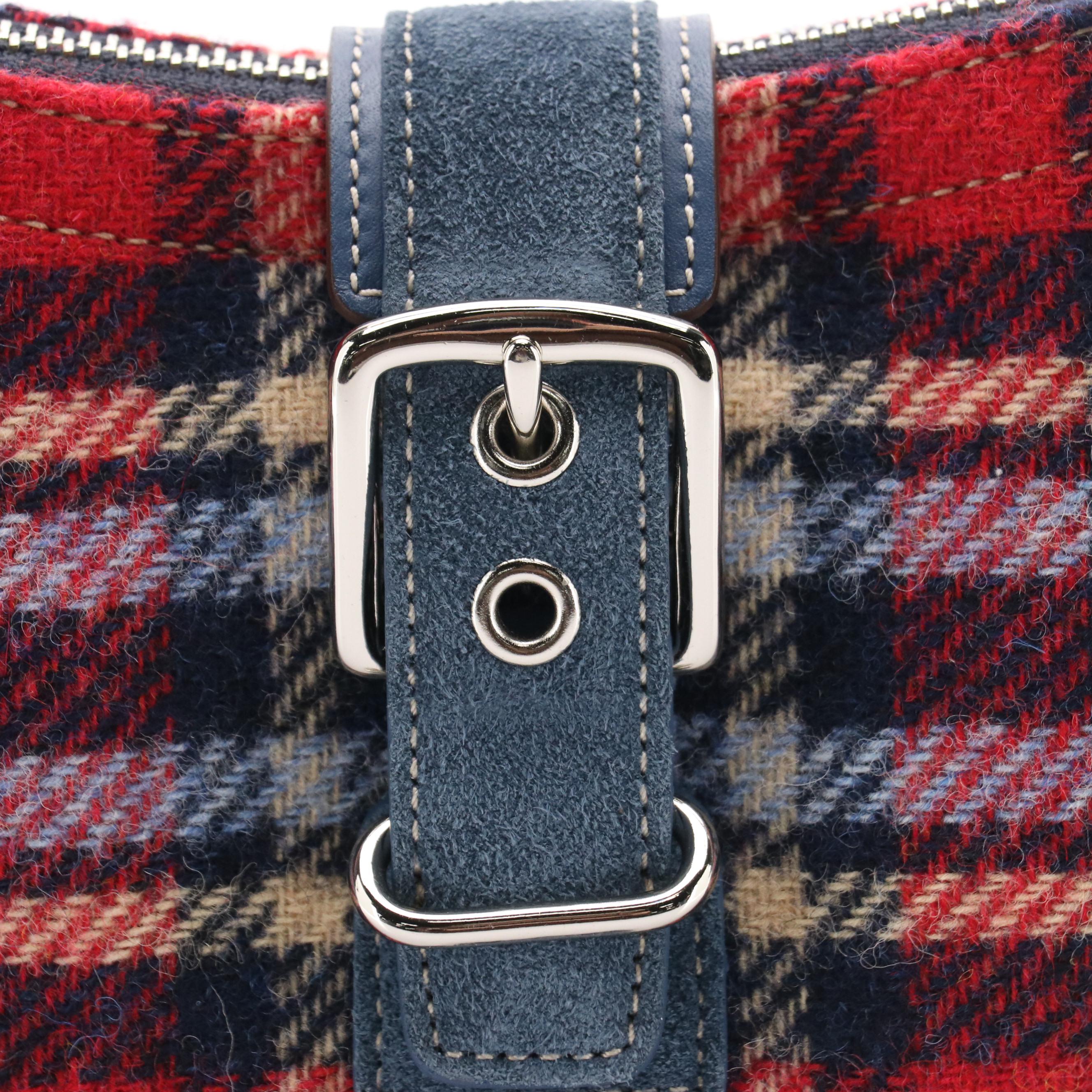 Coach Plaid Wool Buckle Demi Mini Bag, New With Tags