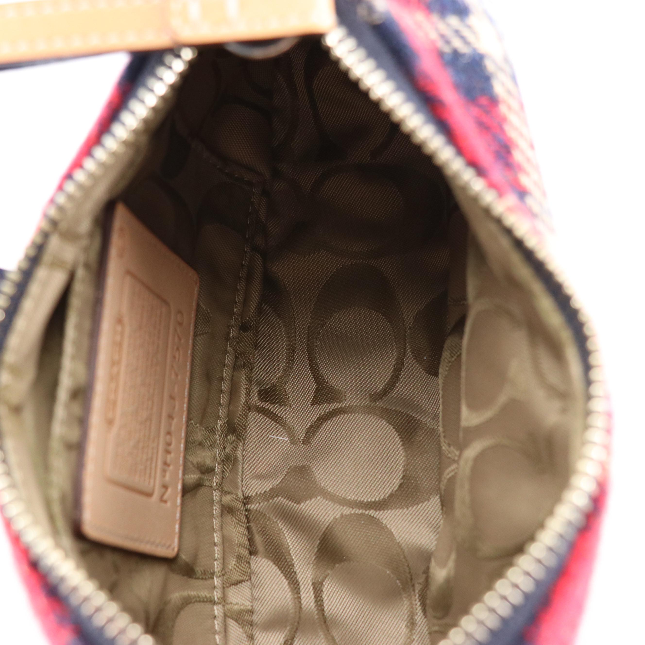 Coach Plaid Wool Buckle Demi Mini Bag, New With Tags