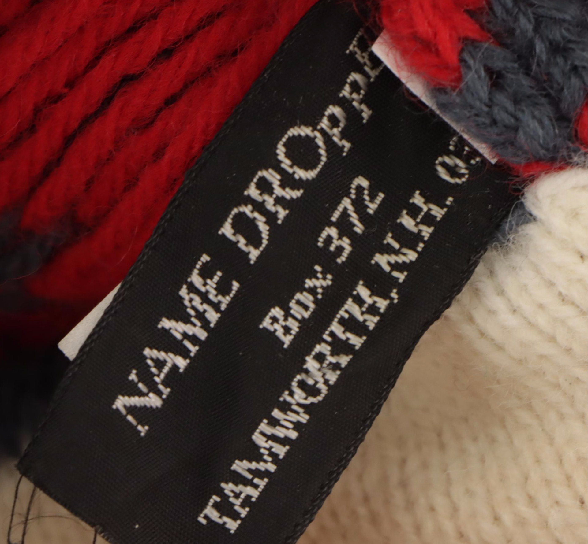 Vintage Shearling Hat with Sugarloaf and Granule Knit Beanies