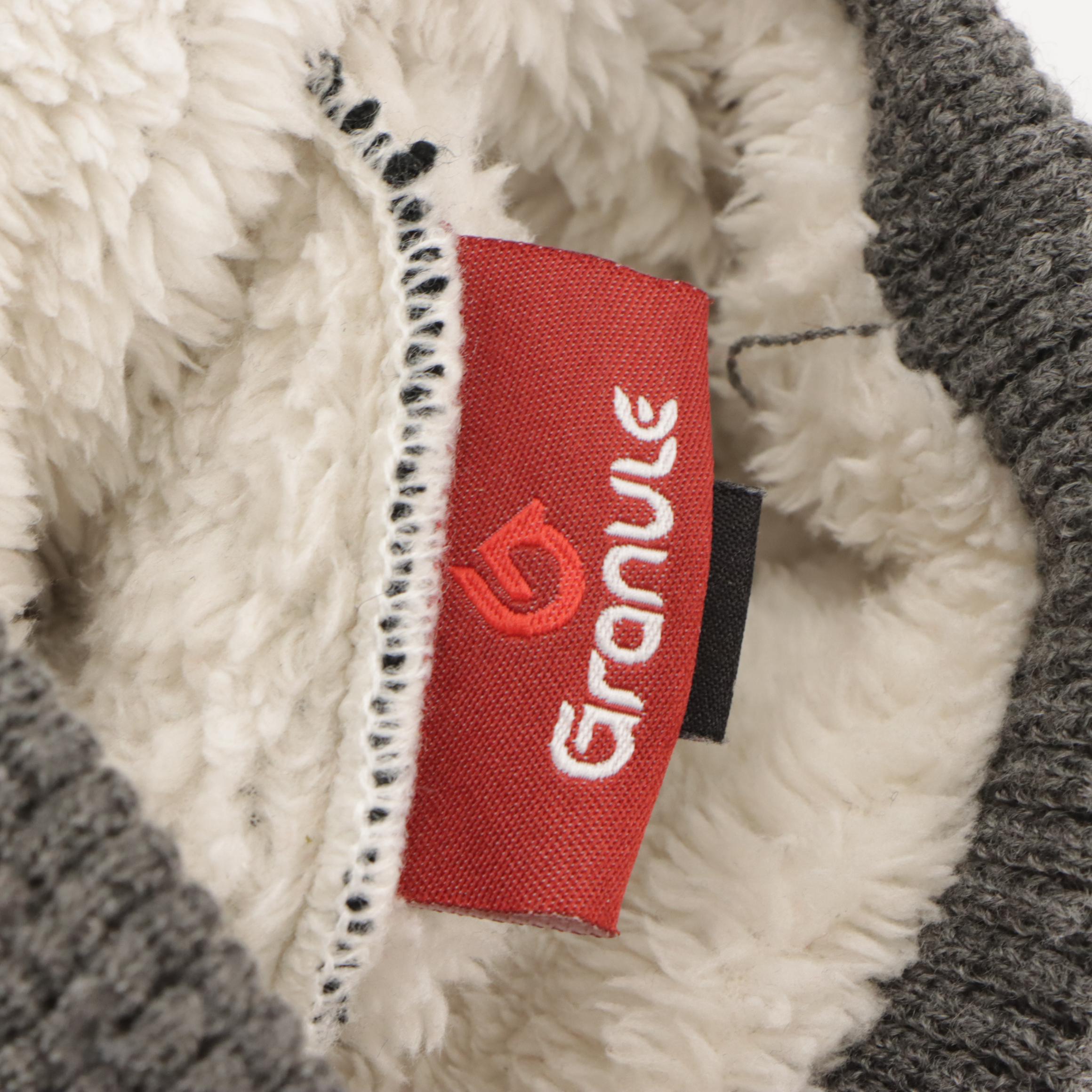 Vintage Shearling Hat with Sugarloaf and Granule Knit Beanies