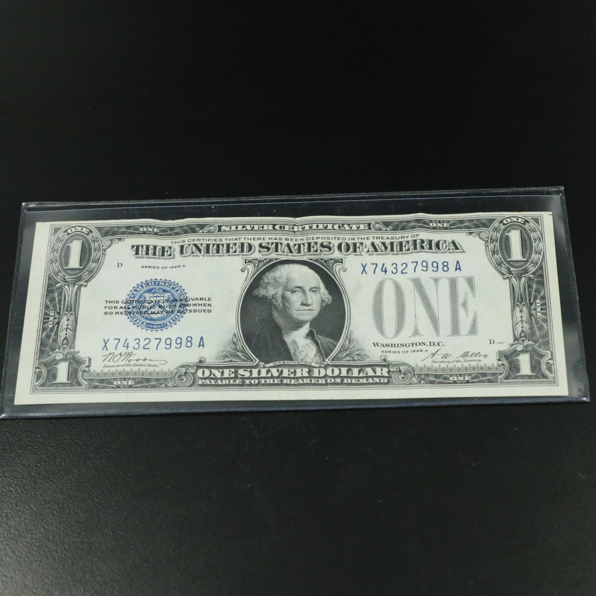 1928 A One Dollar Funny Back Silver Certificate