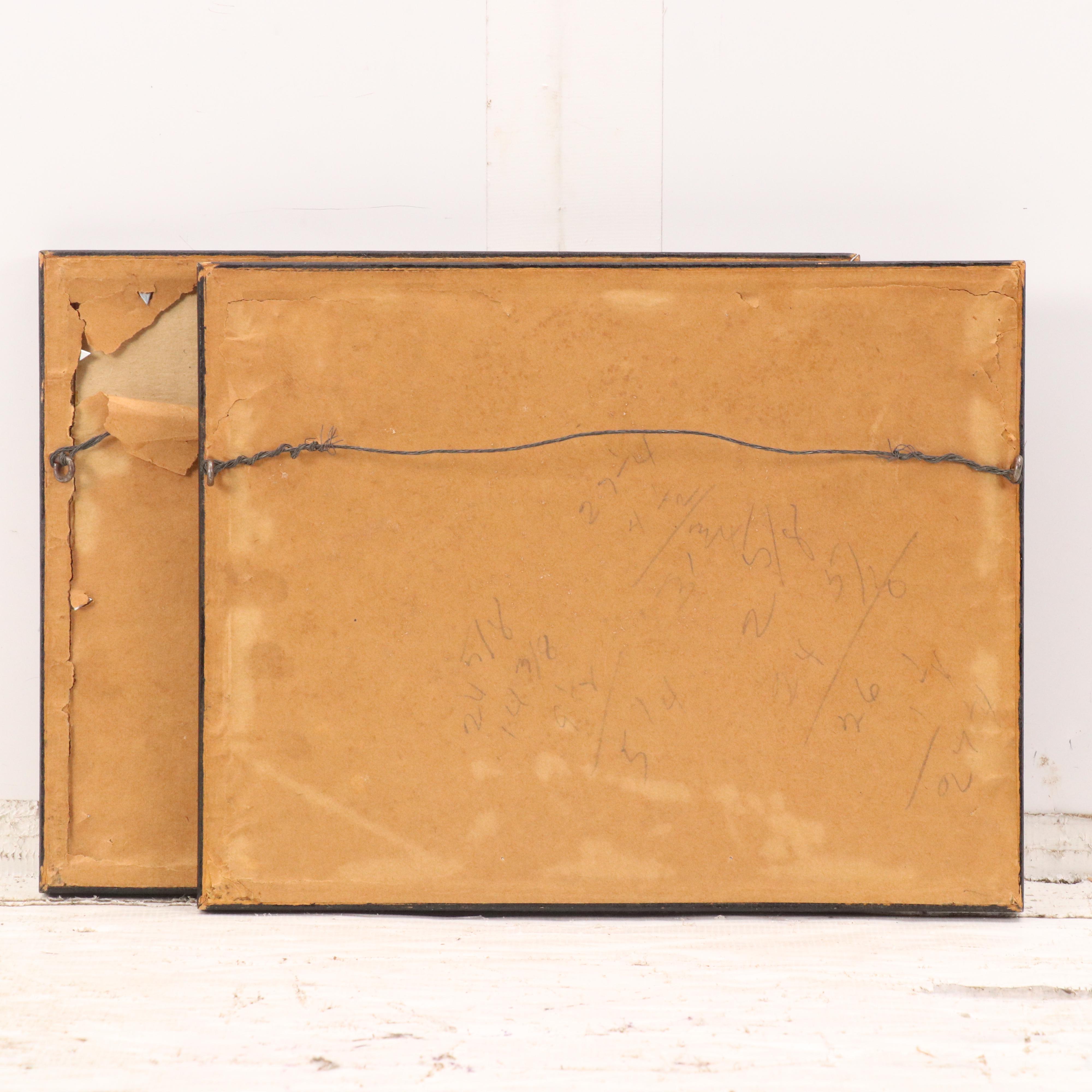 French School Lithographs Hand-Colored H. Vergas "La Place du Tertre" and Other