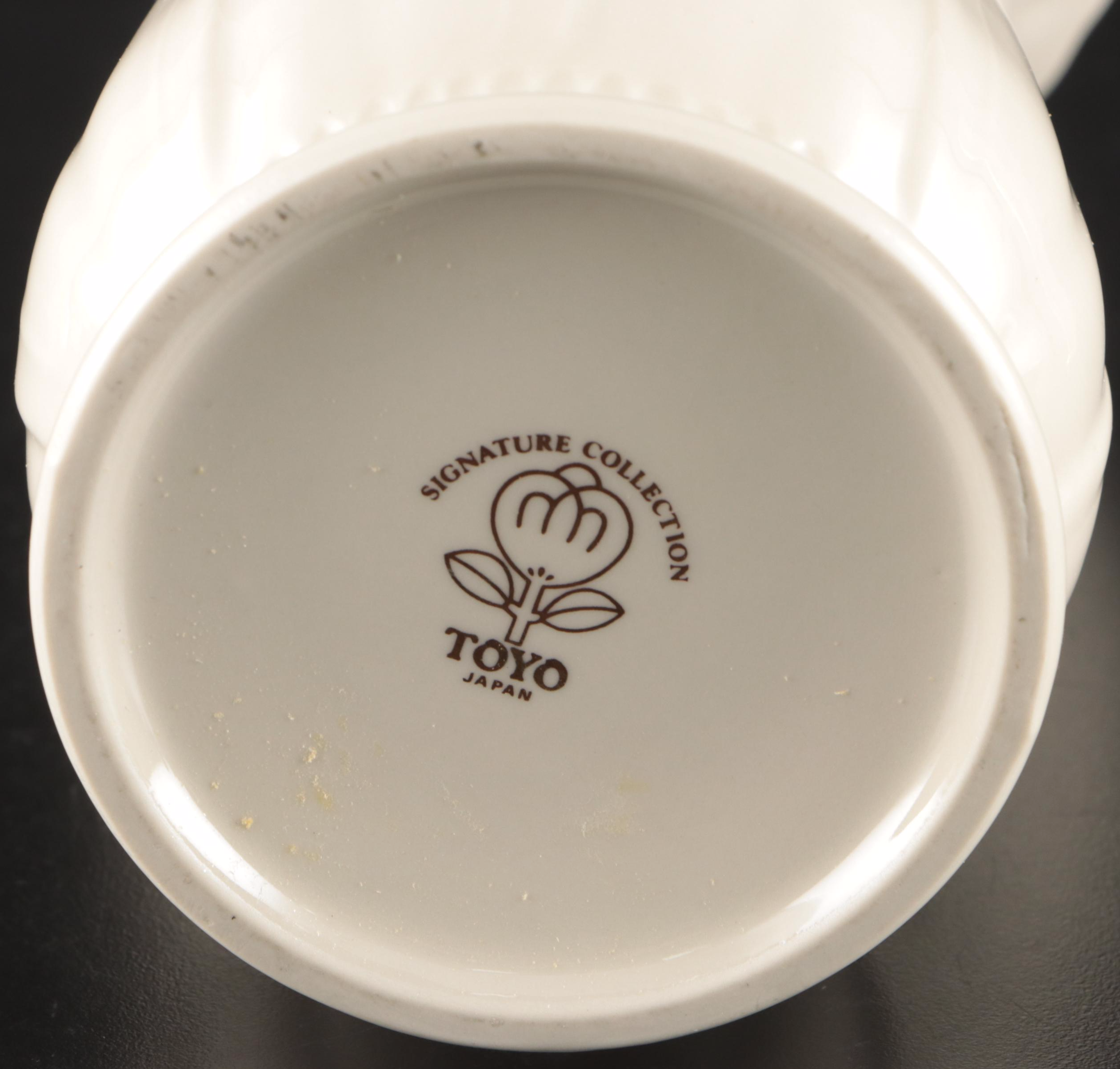 Lenox "Rosebud Collection" and Other Gold Gilt Cream Glaze Porcelain Tableware