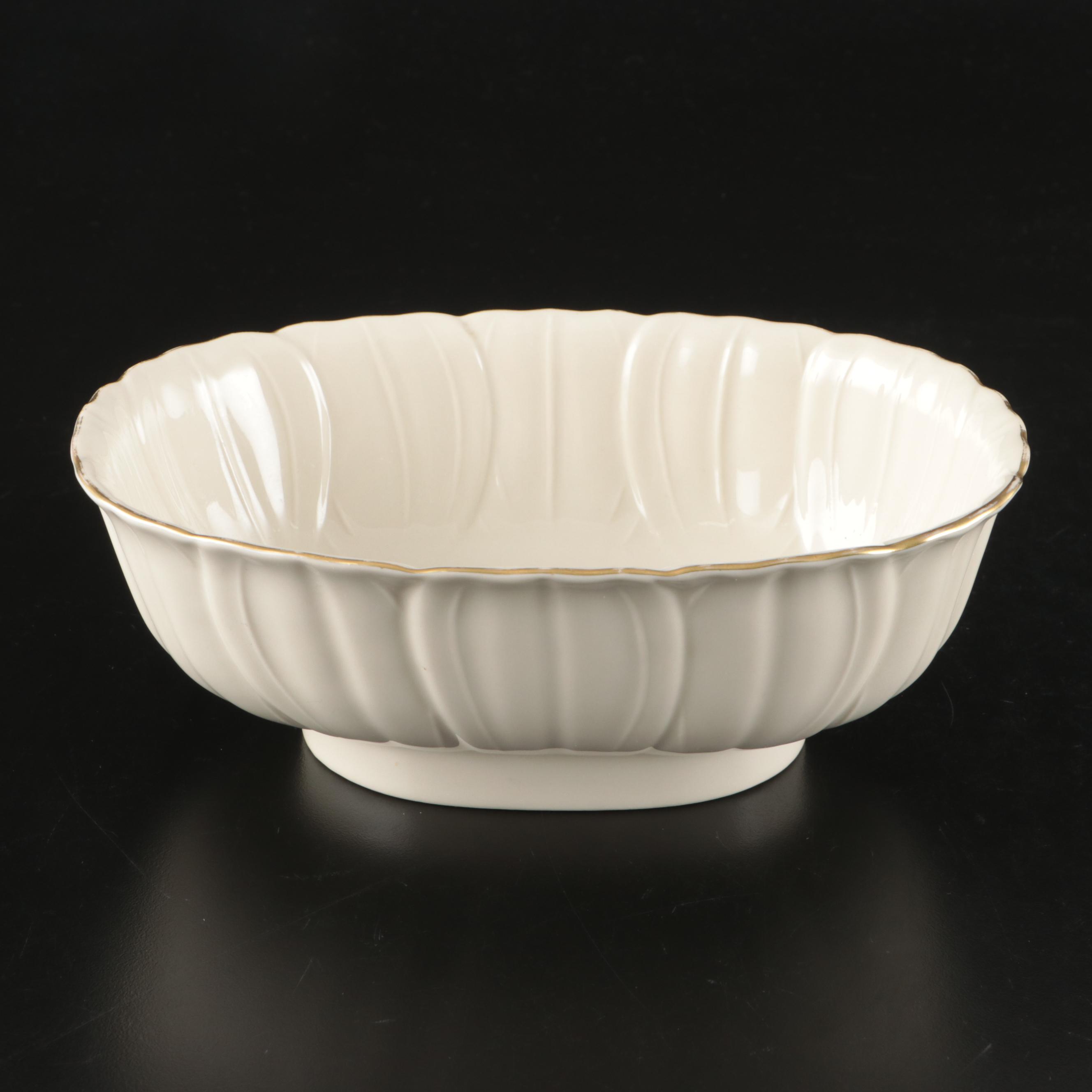 Lenox "Rosebud Collection" and Other Gold Gilt Cream Glaze Porcelain Tableware