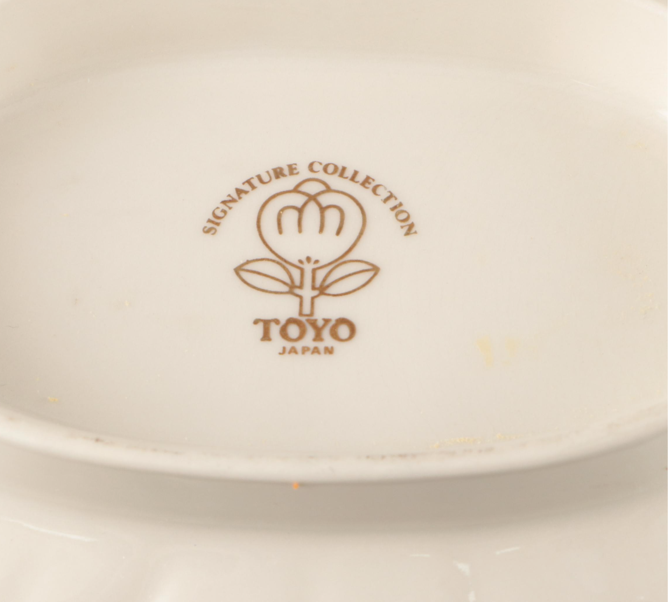 Lenox "Rosebud Collection" and Other Gold Gilt Cream Glaze Porcelain Tableware