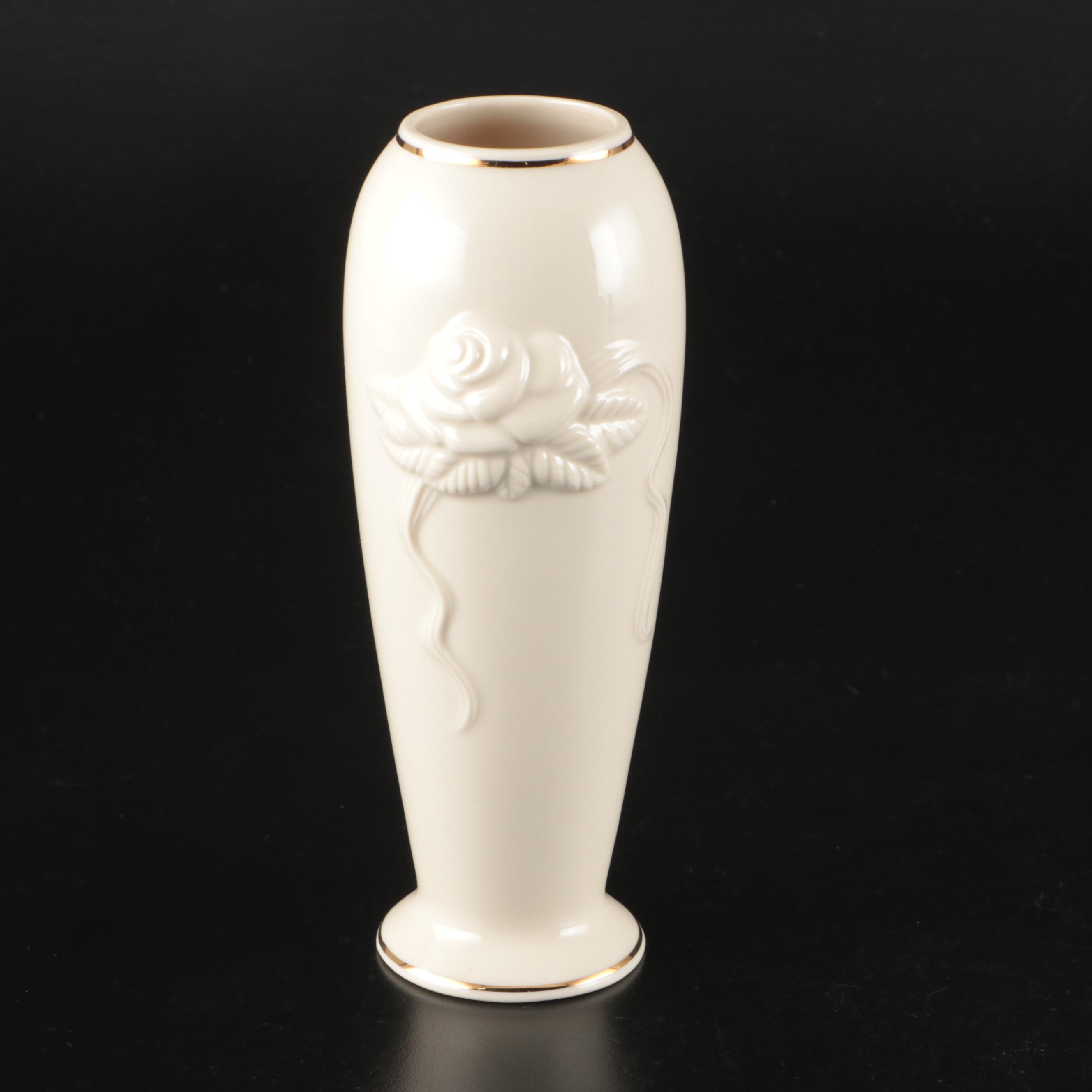 Lenox "Rosebud Collection" and Other Gold Gilt Cream Glaze Porcelain Tableware