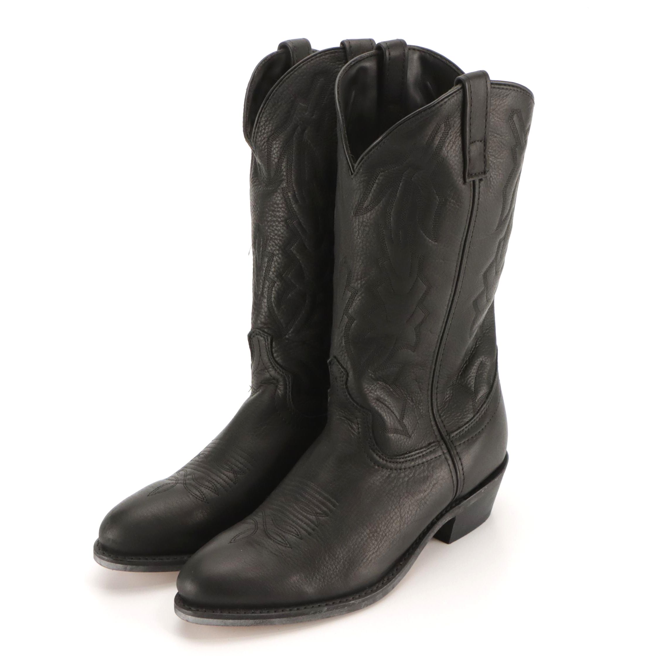 Men's Laredo Black Leather Western Boots