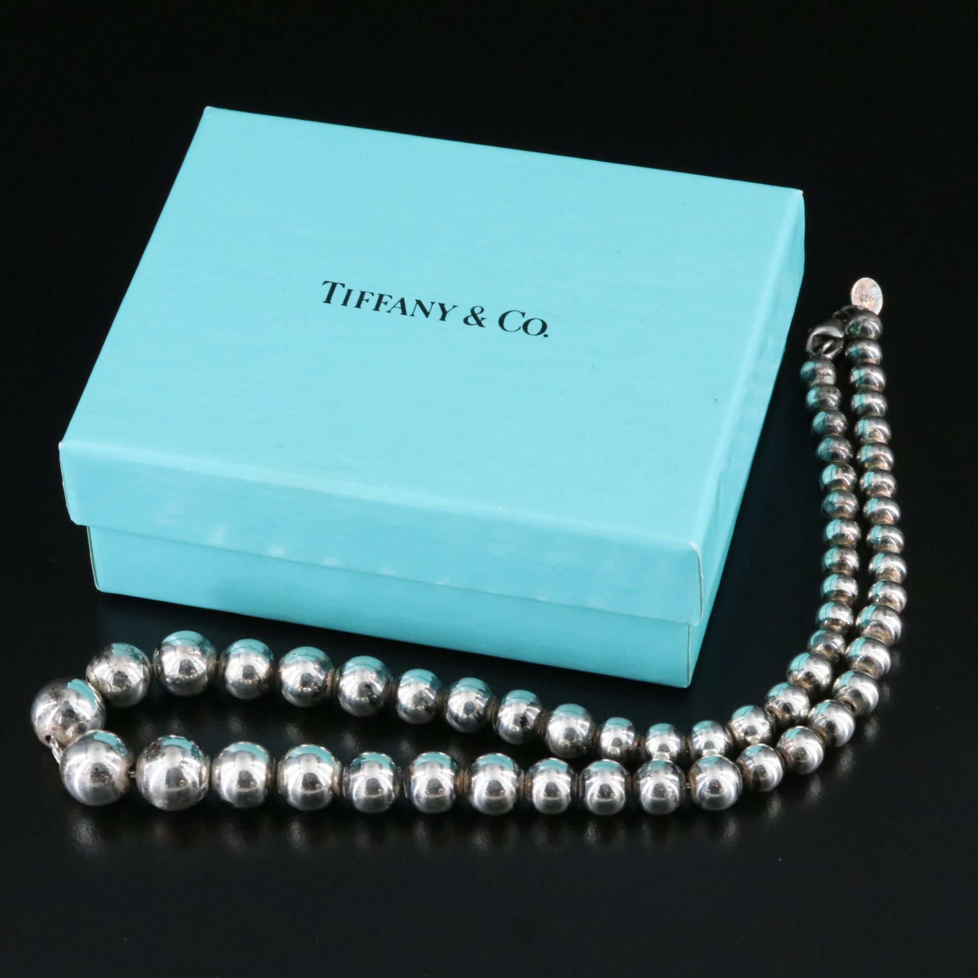 Tiffany & Co. HardWear Sterling Graduated Ball Necklace
