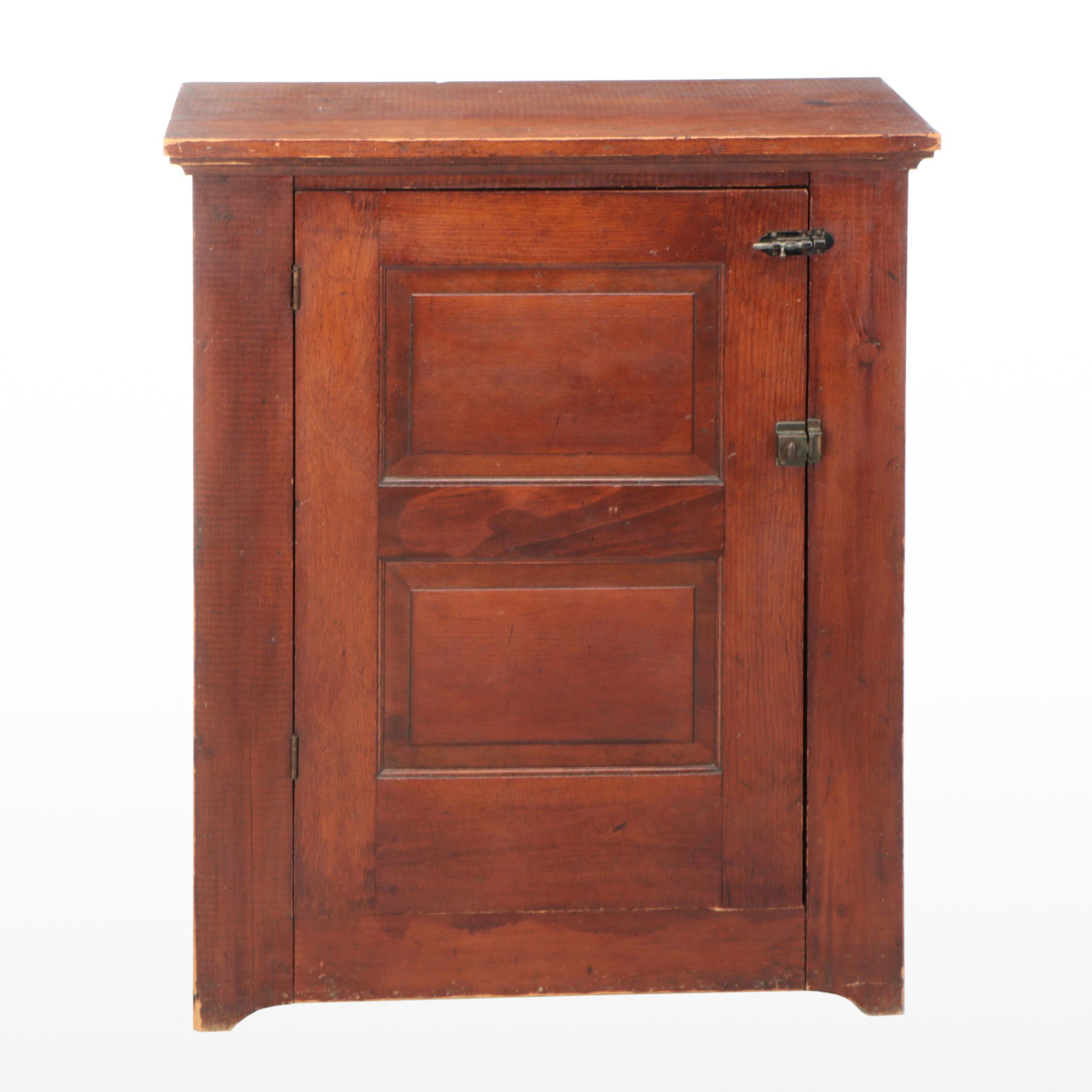 American Primitive Pine Cabinet, Early 20th Century