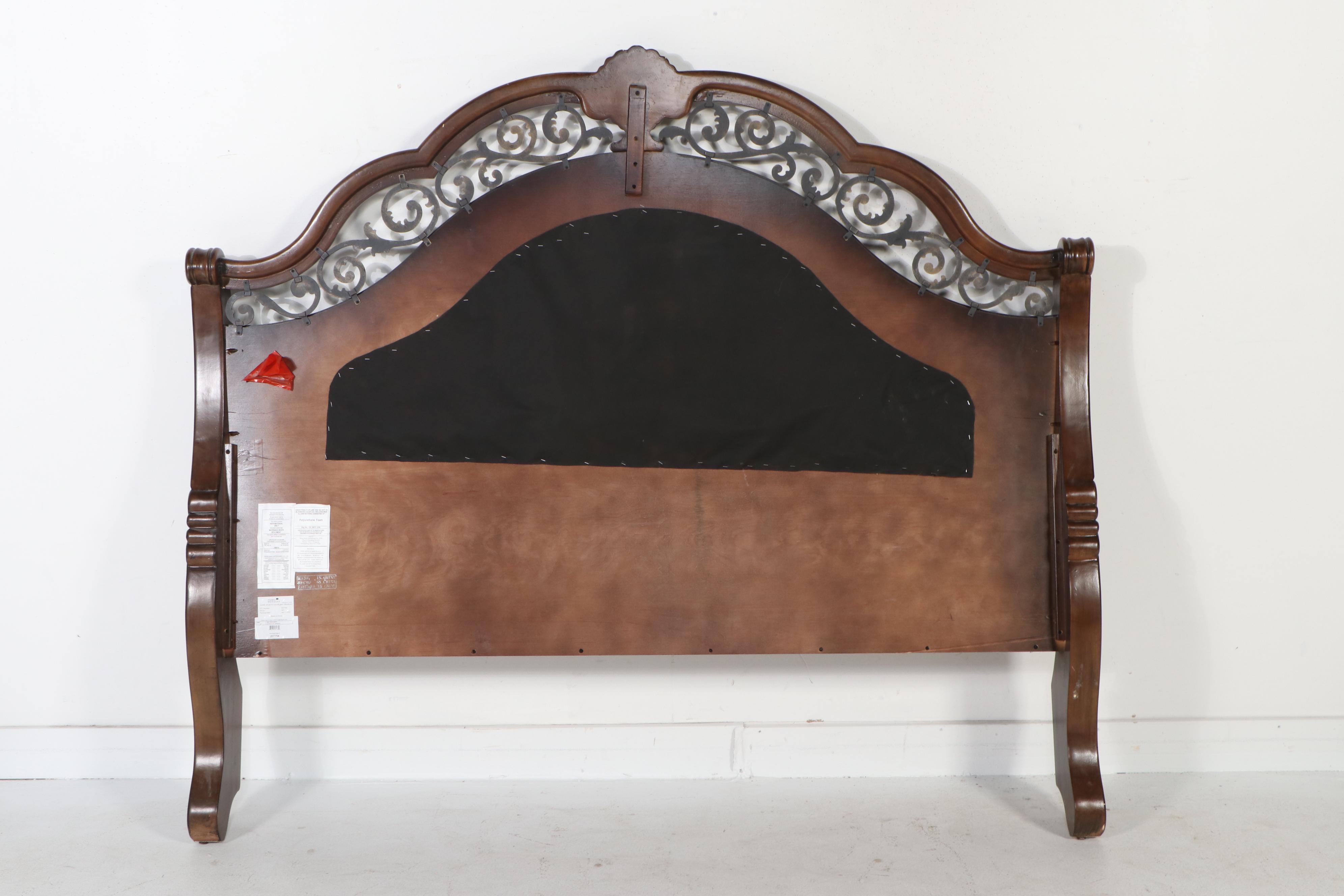 Pair of Pulaski Nightstands with King Size Bed Frame