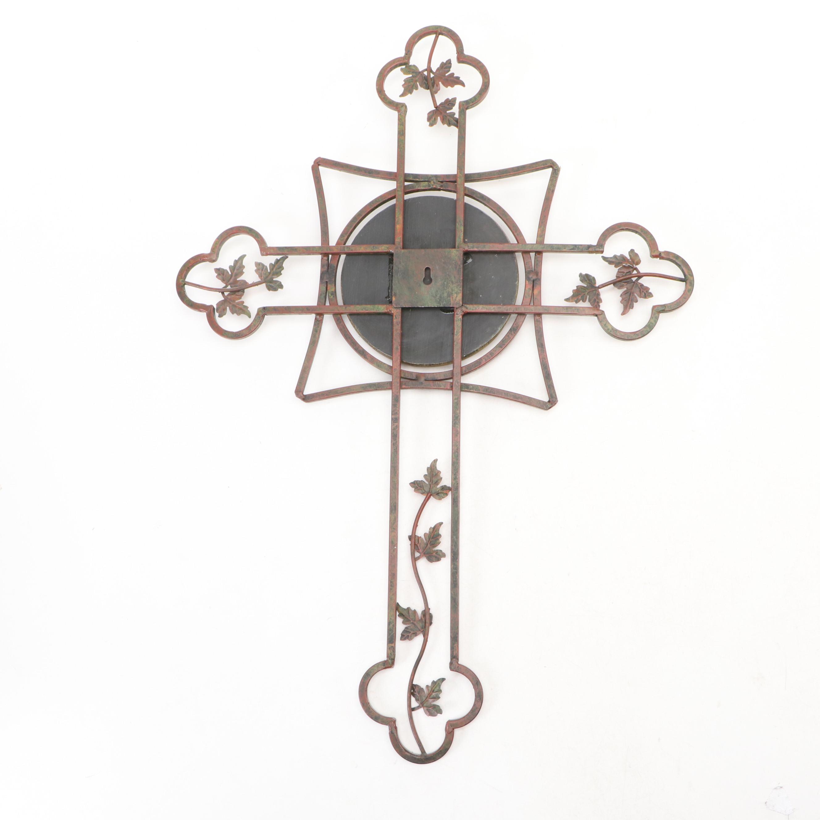 Inspirational Wall Plaque with Decorative Wall Cross