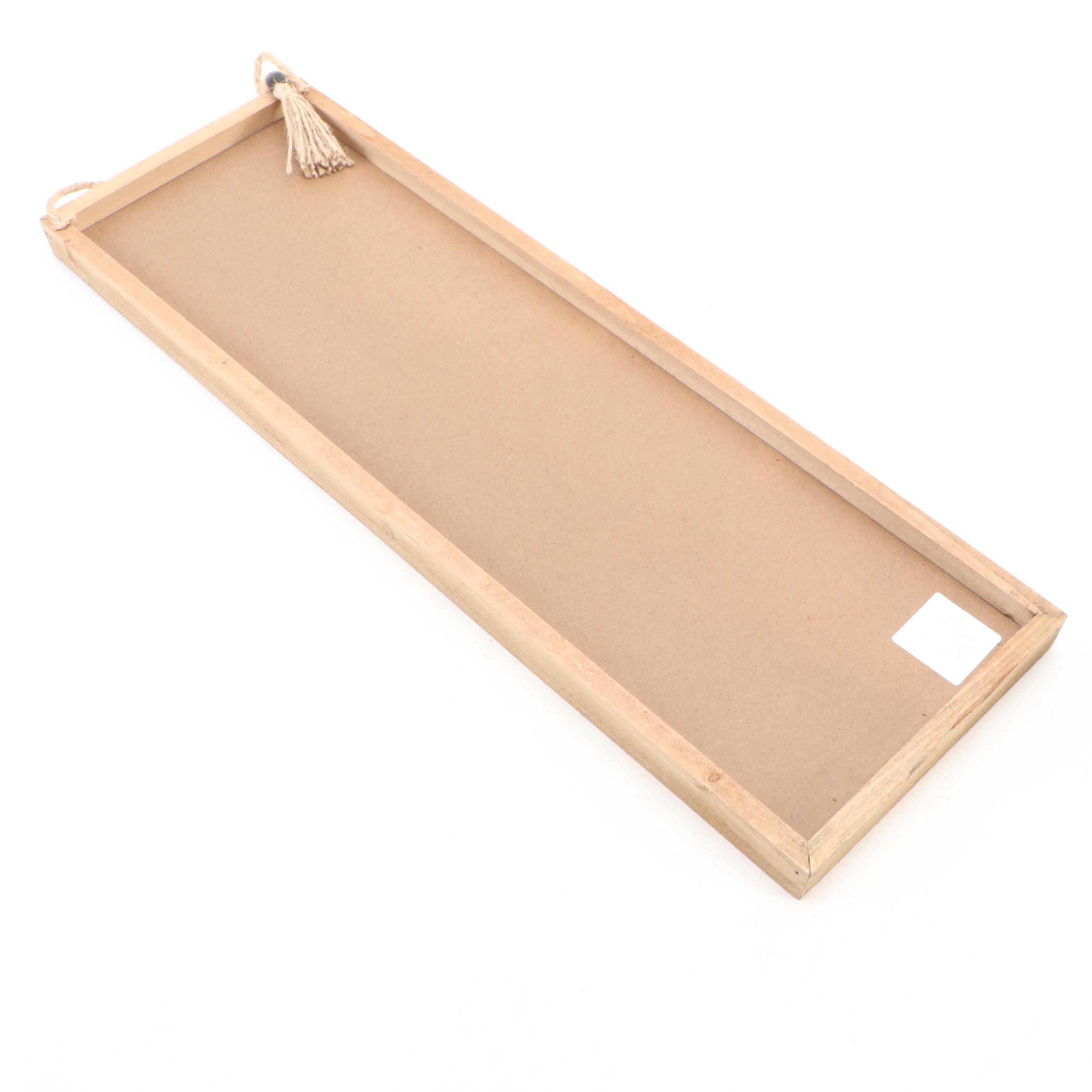 Inspirational Wall Plaque with Decorative Wall Cross