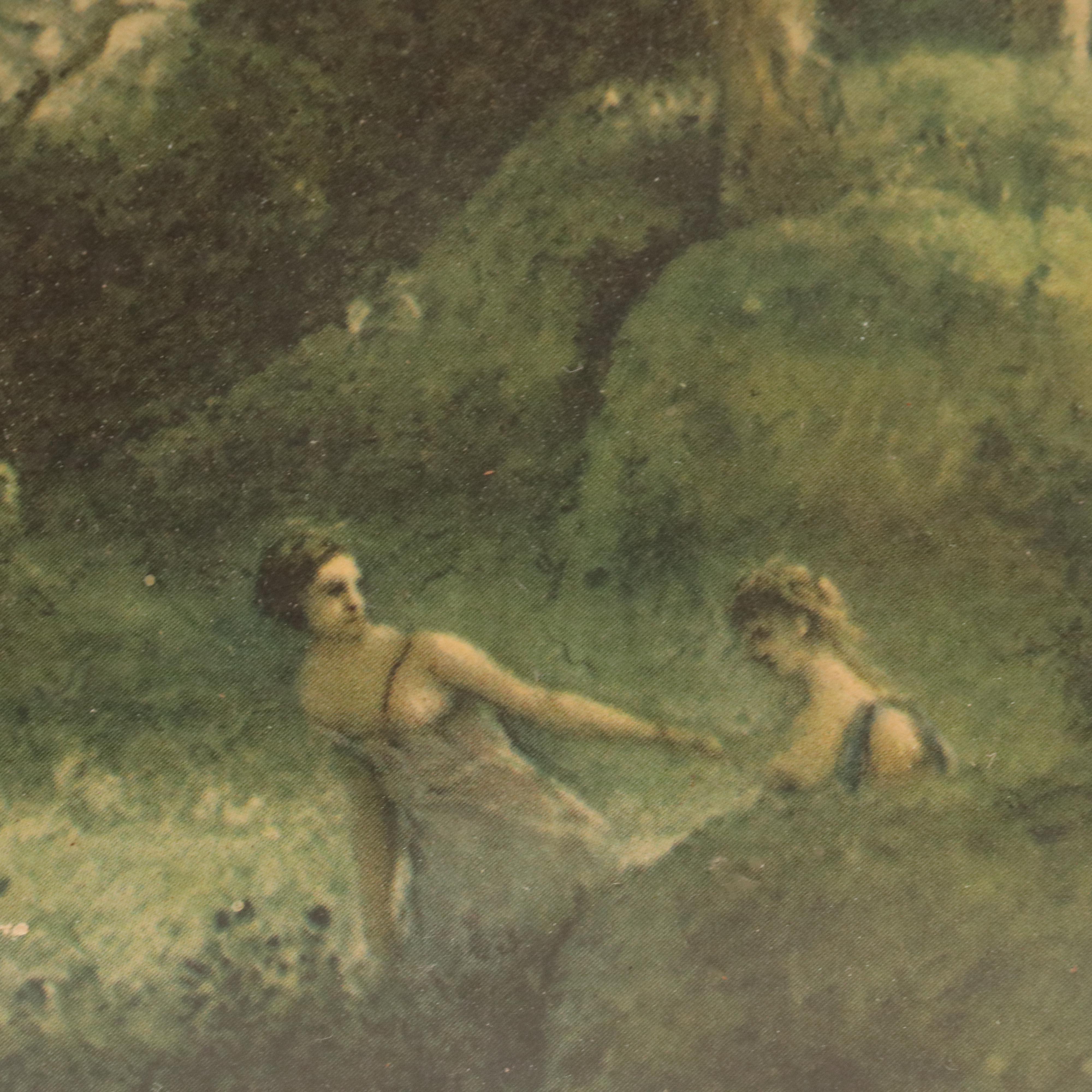 Offset Lithographs After Camille Corot "A Morning" and Ruth Ray, 20th Century