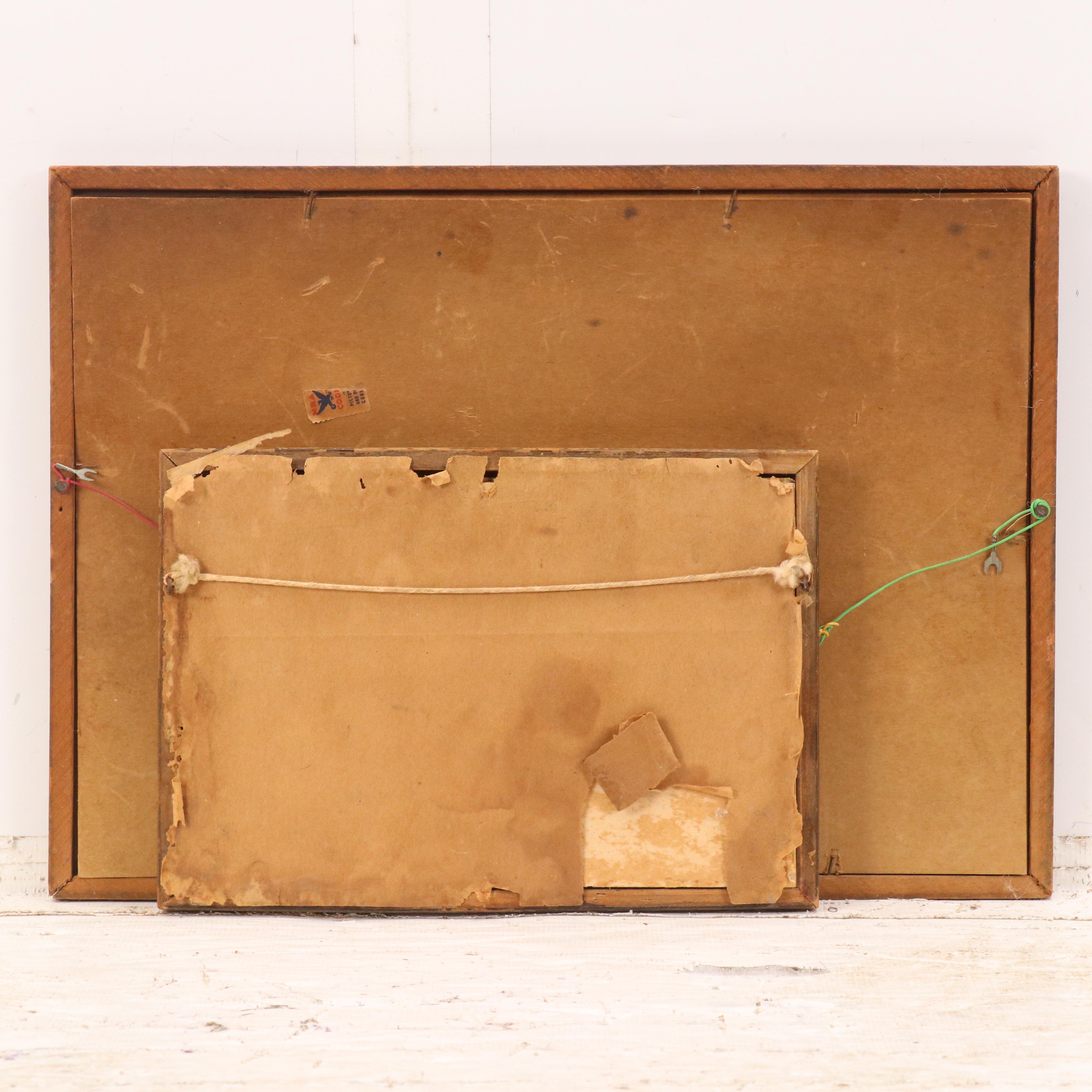 Offset Lithographs After Camille Corot "A Morning" and Ruth Ray, 20th Century