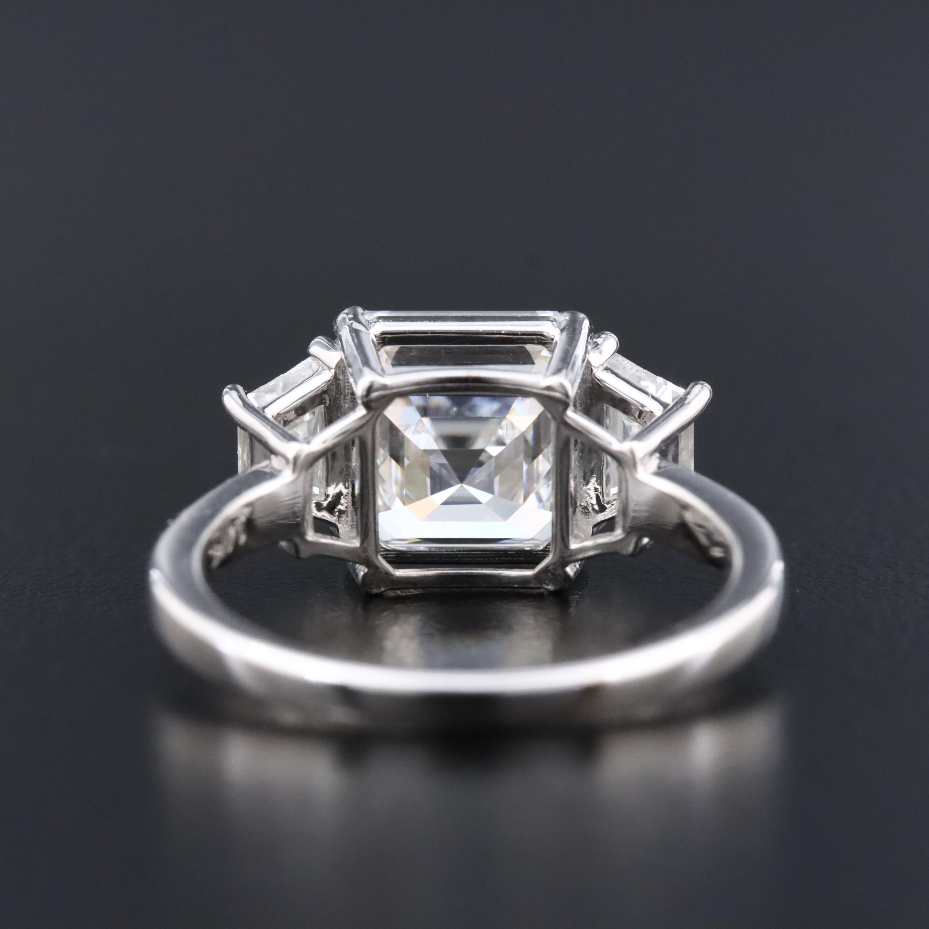 14K 4.62 CTW Lab Grown Diamond Ring with IGI Report